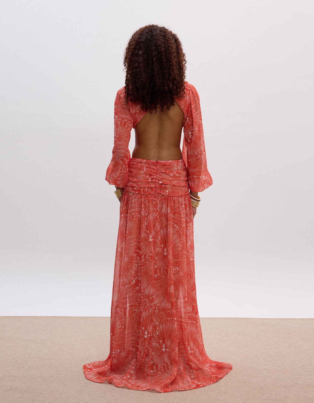 Ciel Concept Desert sun cut out maxi dress