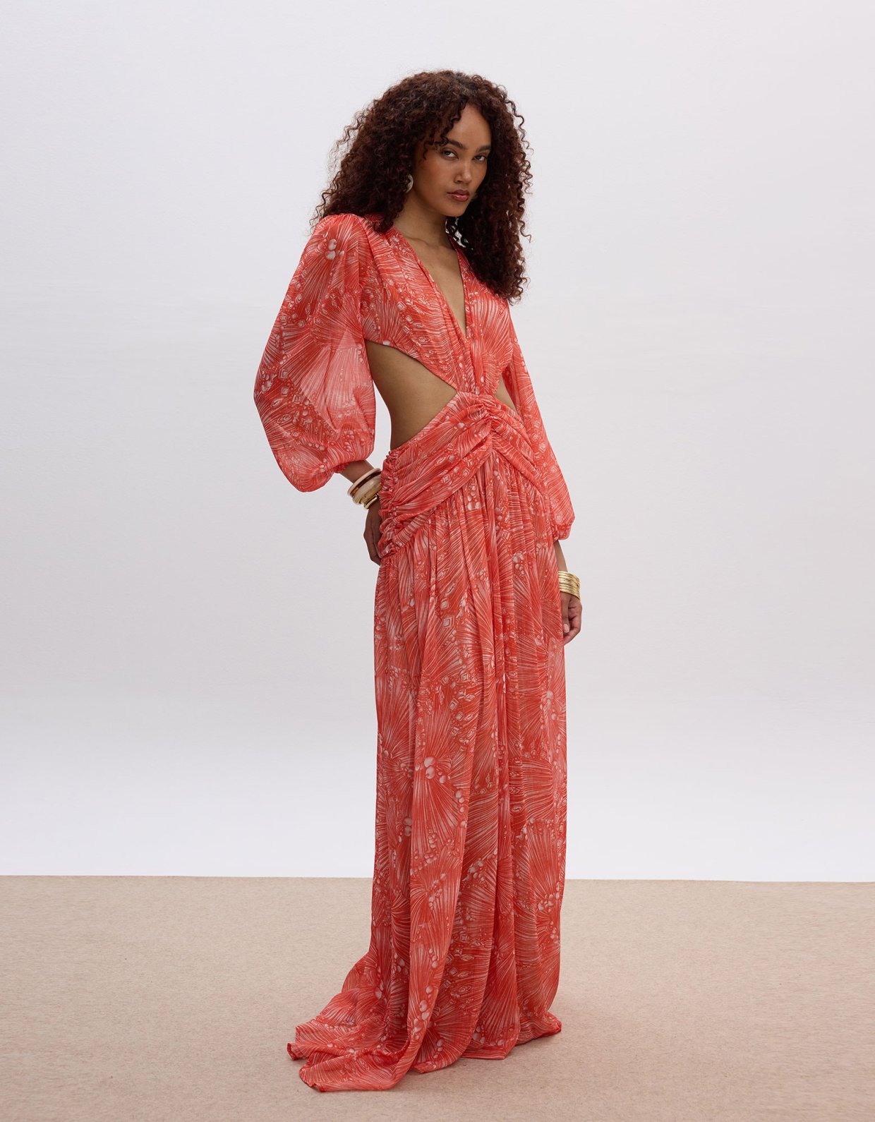 Ciel Concept Desert sun cut out maxi dress