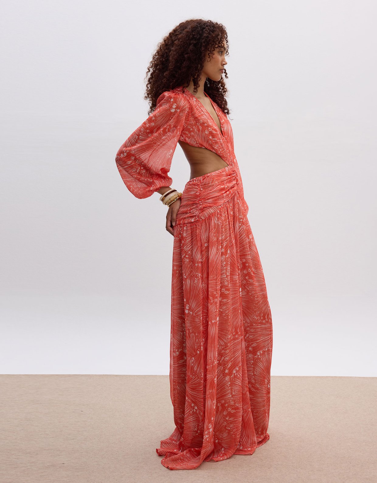 Ciel Concept Desert sun cut out maxi dress
