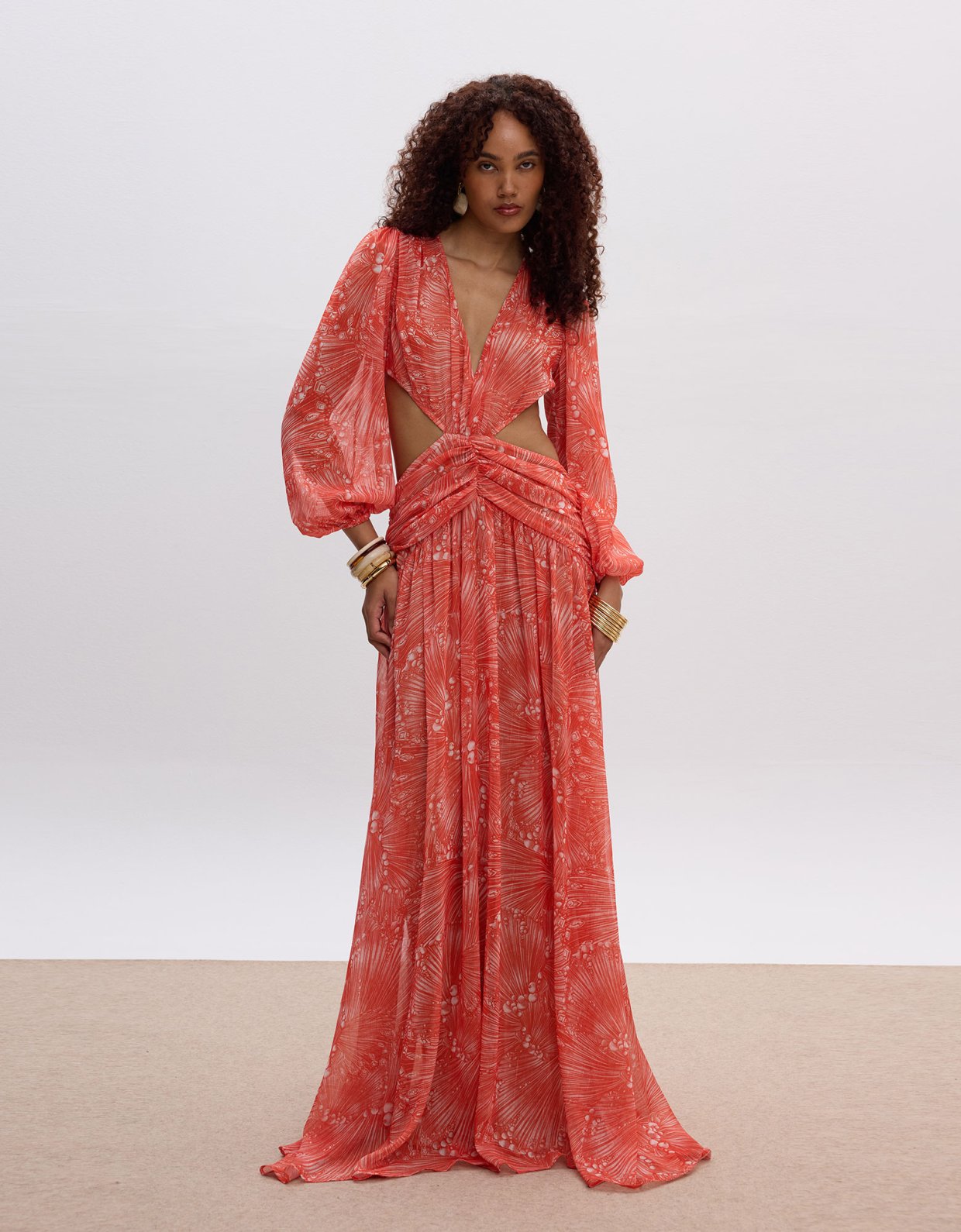 Ciel Concept Desert sun cut out maxi dress