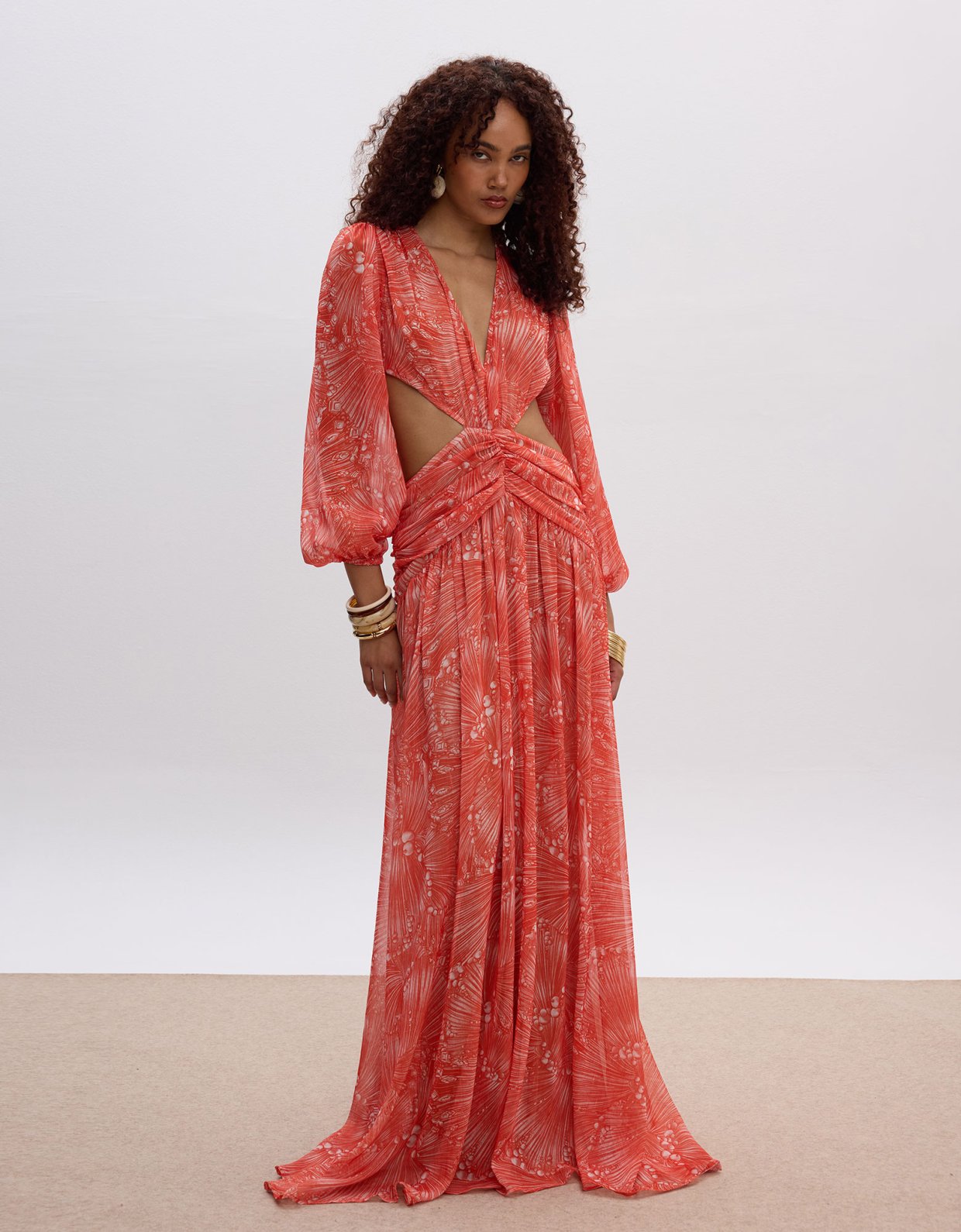 Ciel Concept Desert sun cut out maxi dress