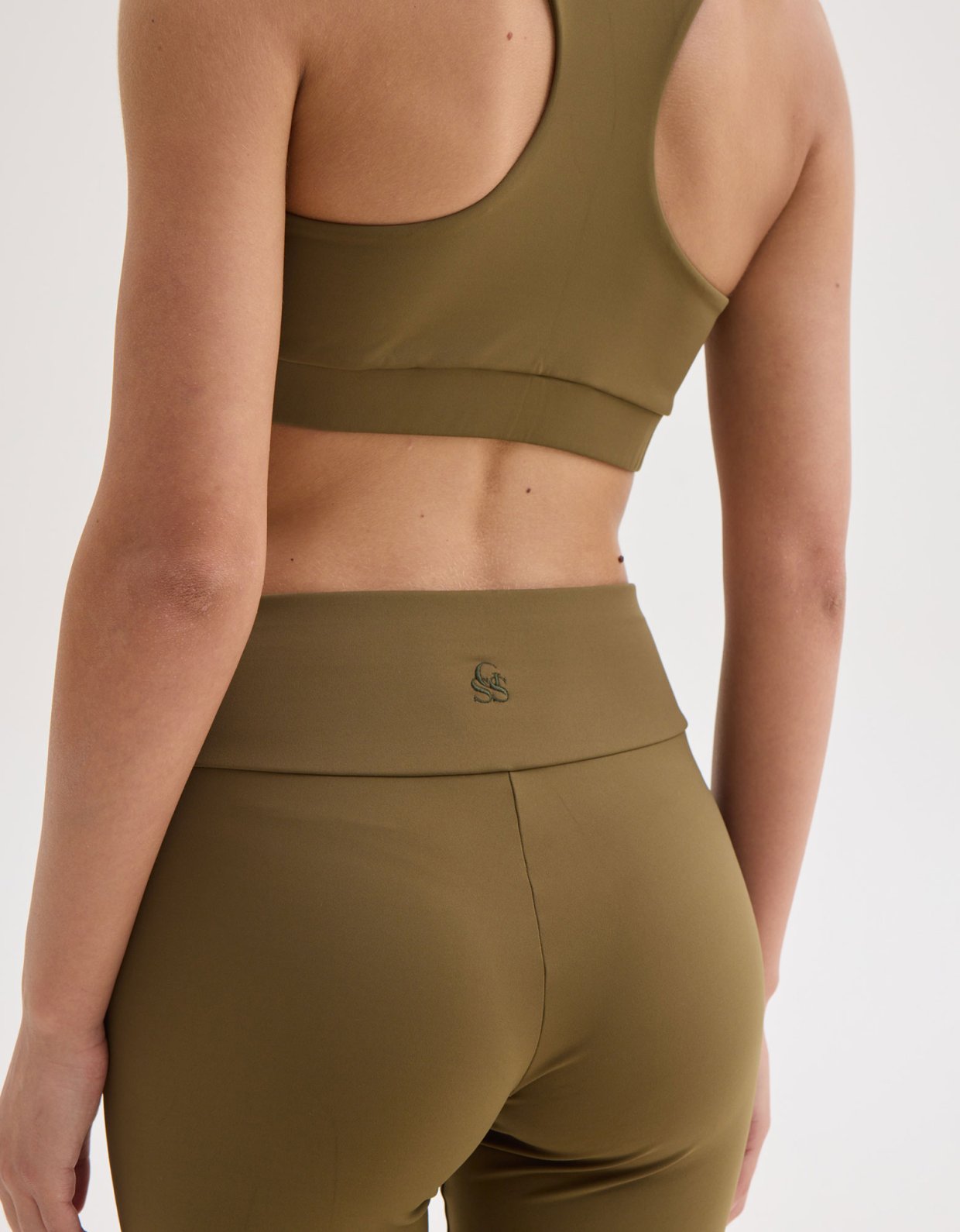 Sunset go Dolly leggings olive