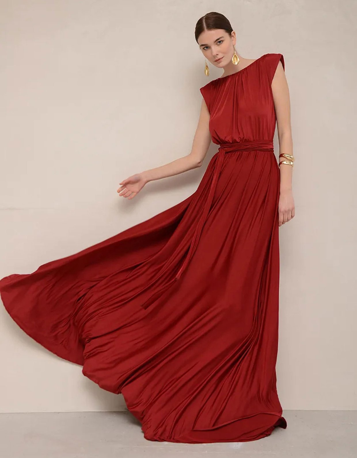 NASH Dom red wine dress