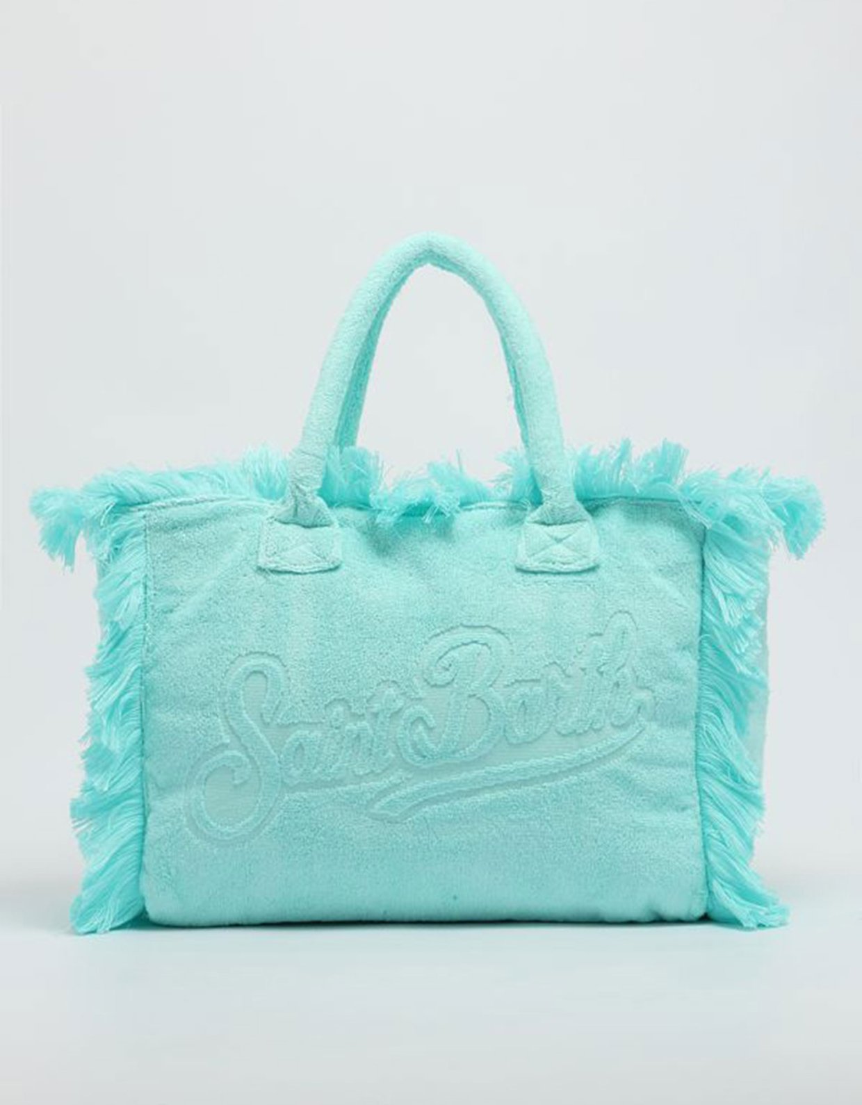 MC2 Saint Barth Vanity terry embossed bag aqua blue