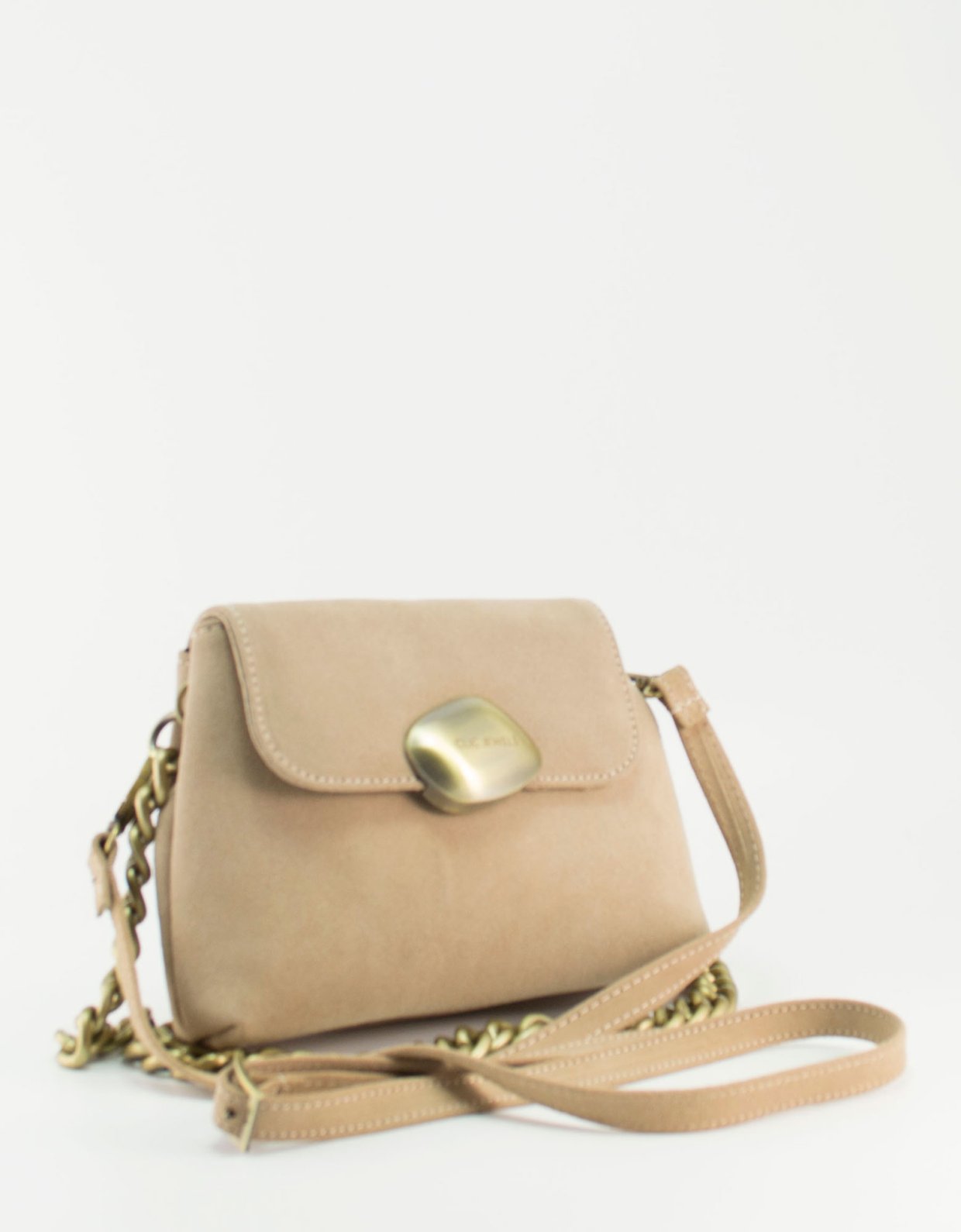 Clic Jewels Maya mini bag beige suede
