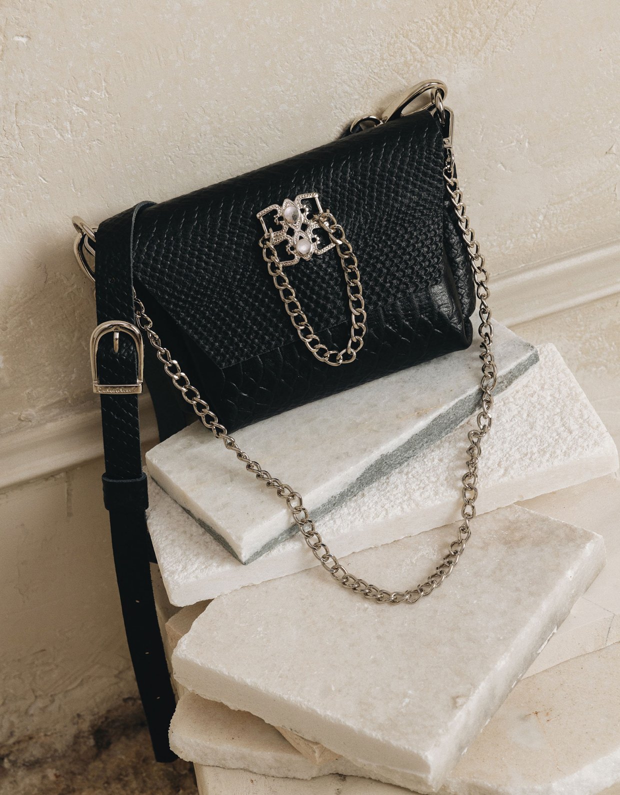 Individual Art Leather Don’t stop the dance bag black nickel