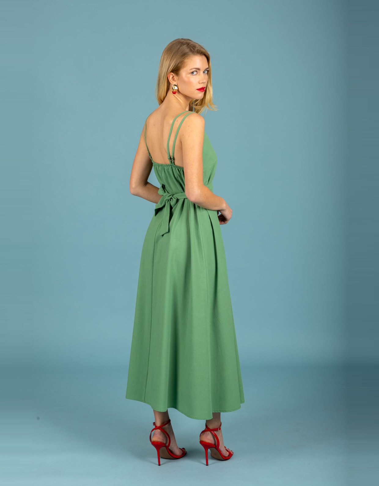 Chaton Dorian dress aloe