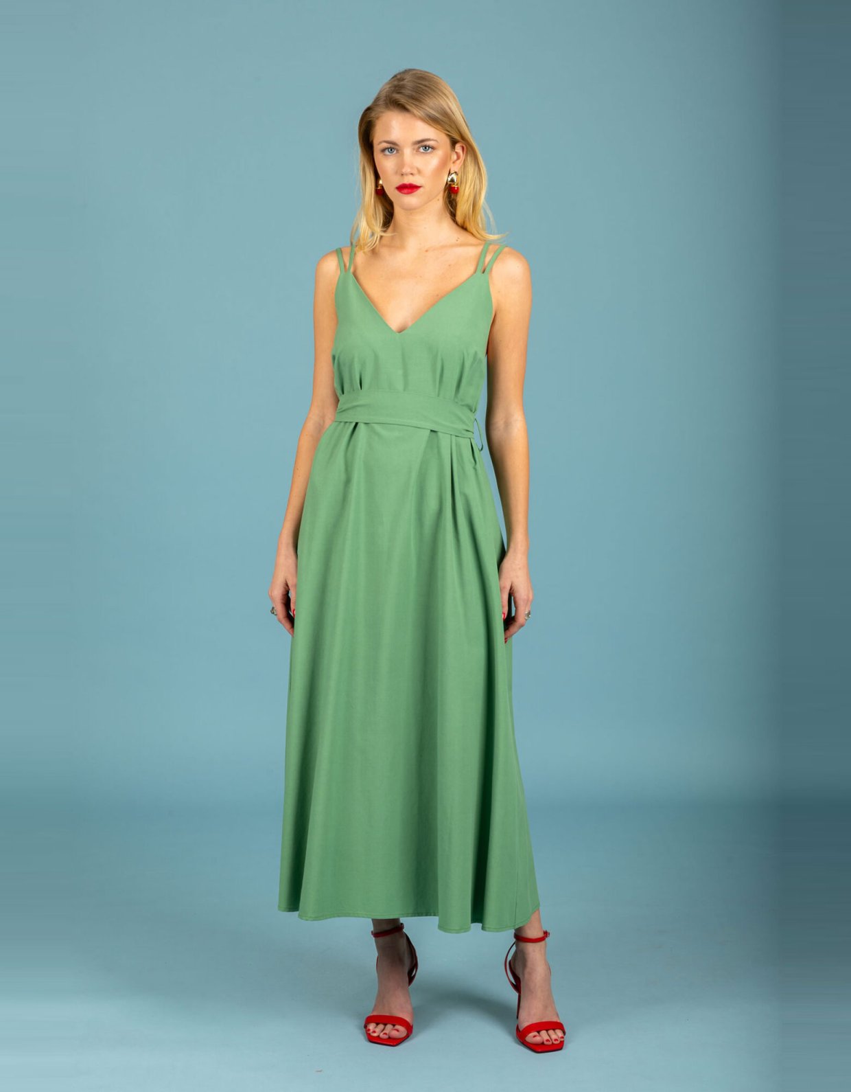 Chaton Dorian dress aloe