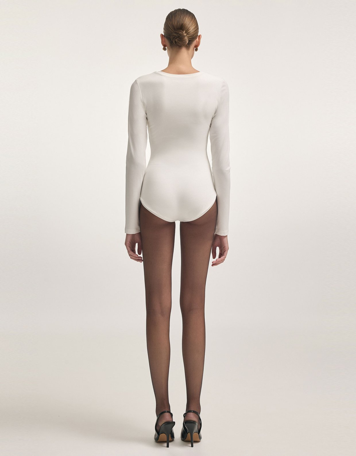 Nadia Rapti Claudia long sleeve bodysuit off white