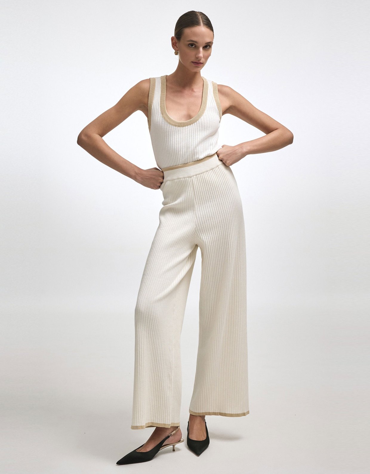 Nadia Rapti Roxanne knit top ecru