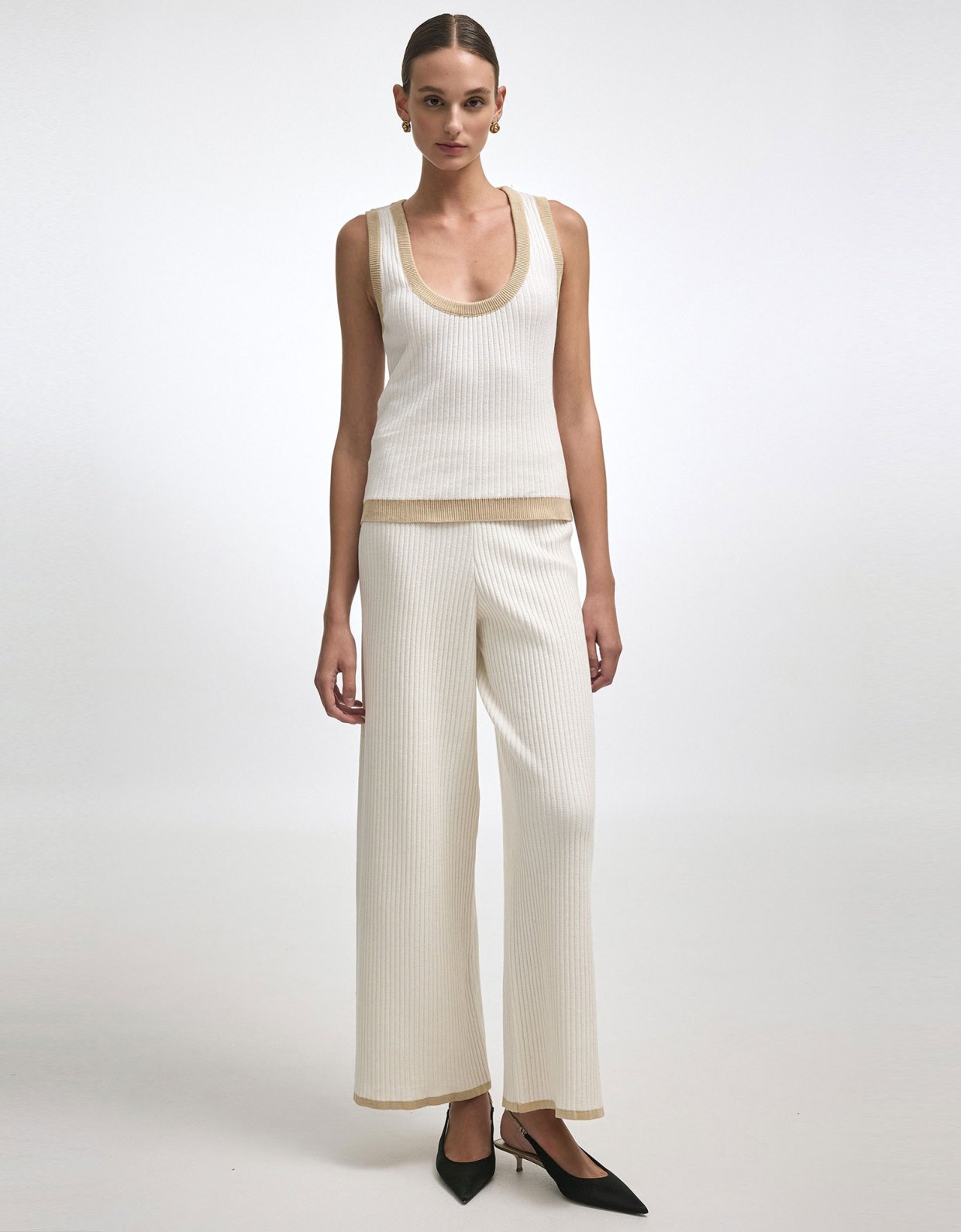 Nadia Rapti Roxanne knit top ecru