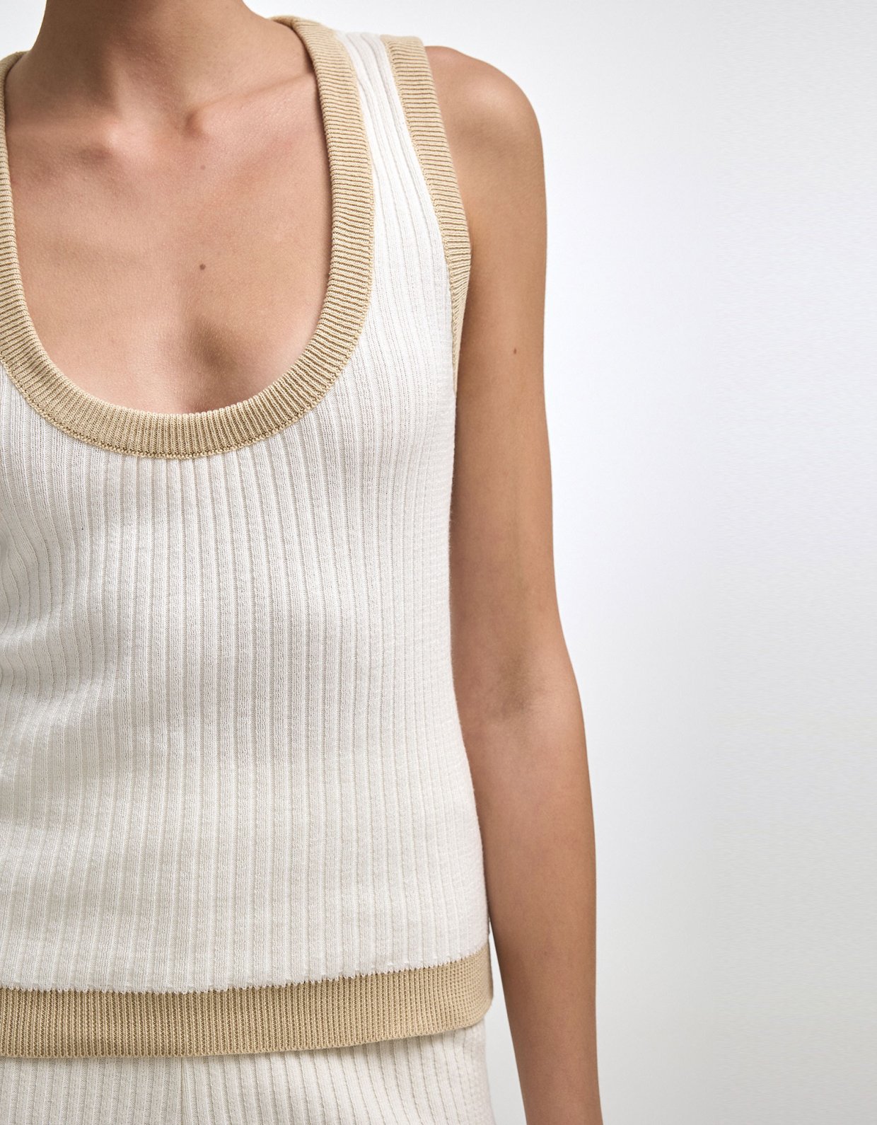 Nadia Rapti Roxanne knit top ecru