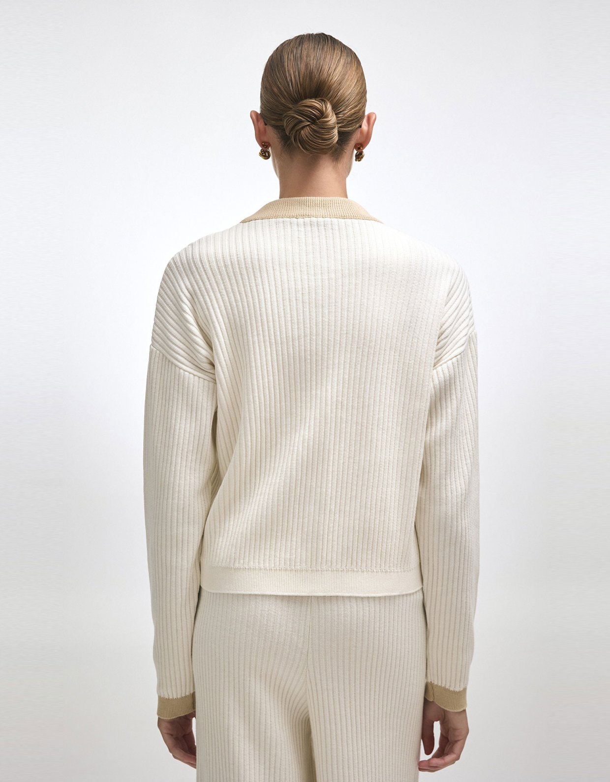 Nadia Rapti Roxanne knit cardigan ecru