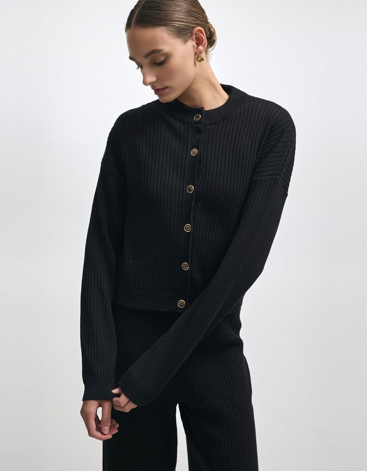 Nadia Rapti Roxanne knit trousers black