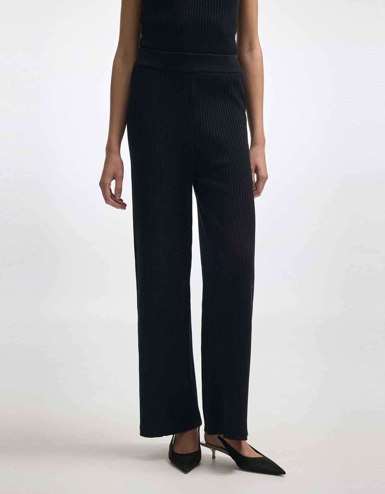 Nadia Rapti Roxanne knit trousers black