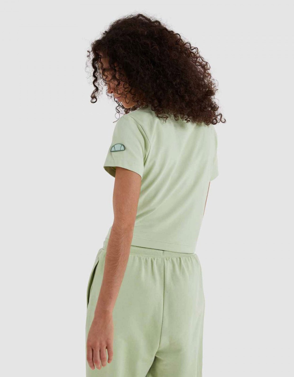 Ellesse Dropper crop t-shirt light green