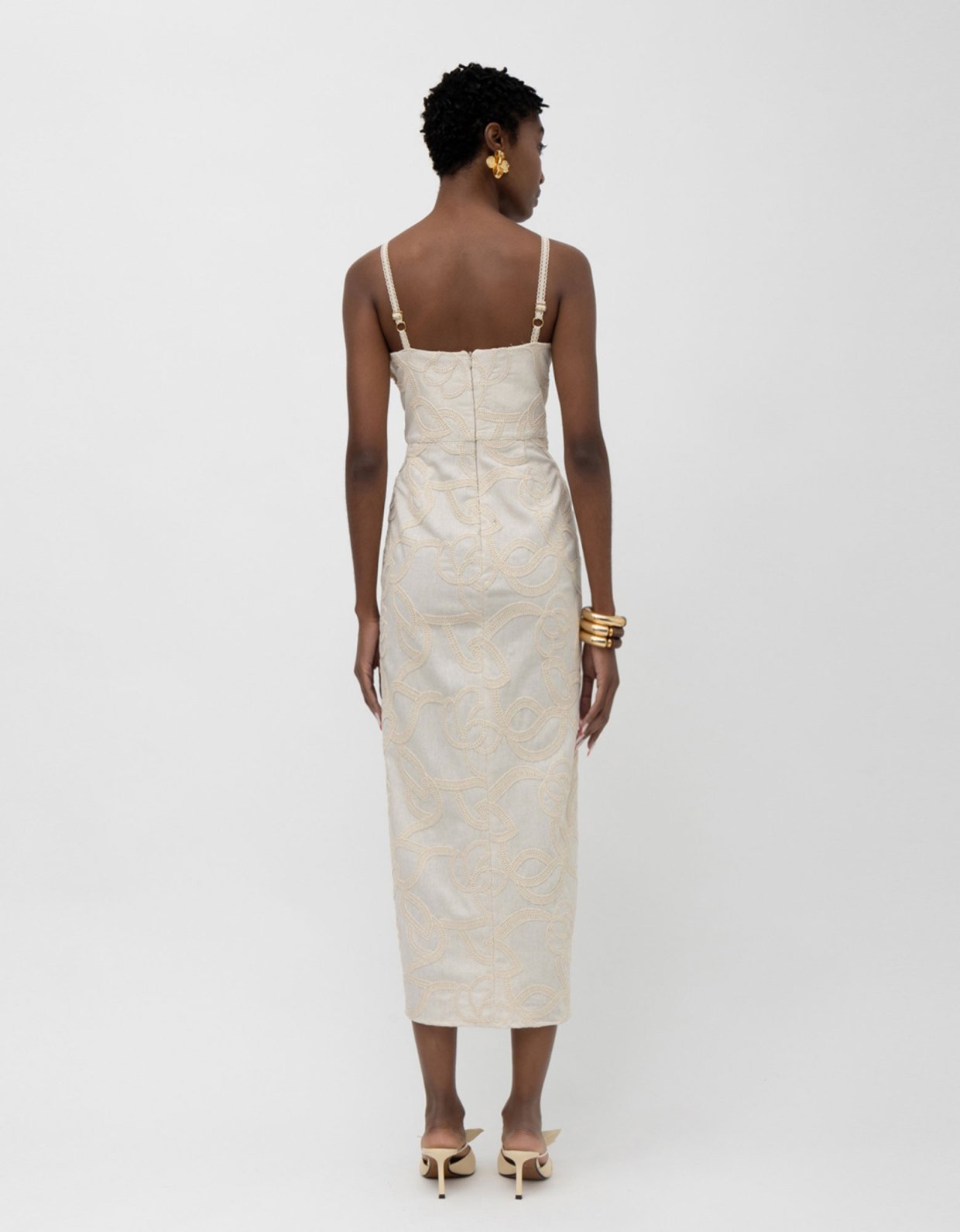 Mallory the label Ebony dress beige