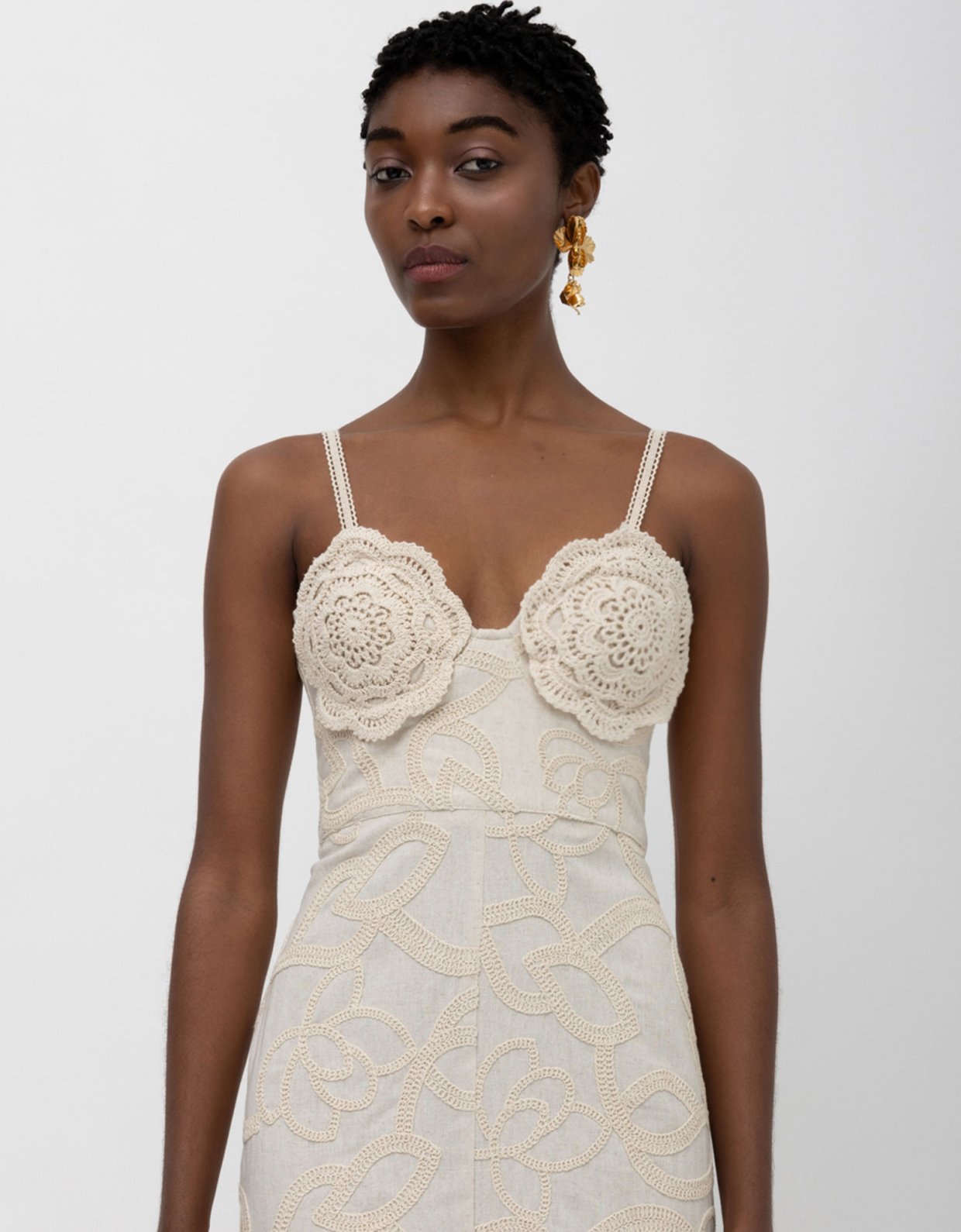 Mallory the label Ebony dress beige