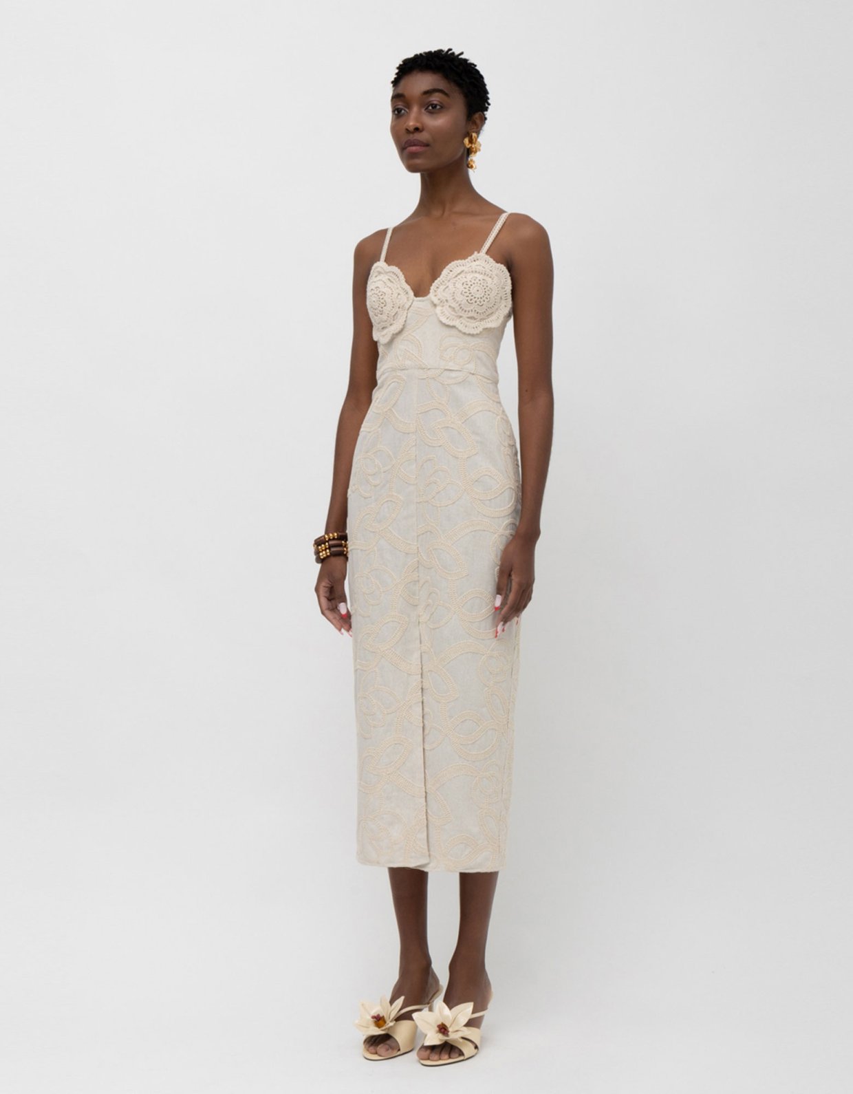 Mallory the label Ebony dress beige