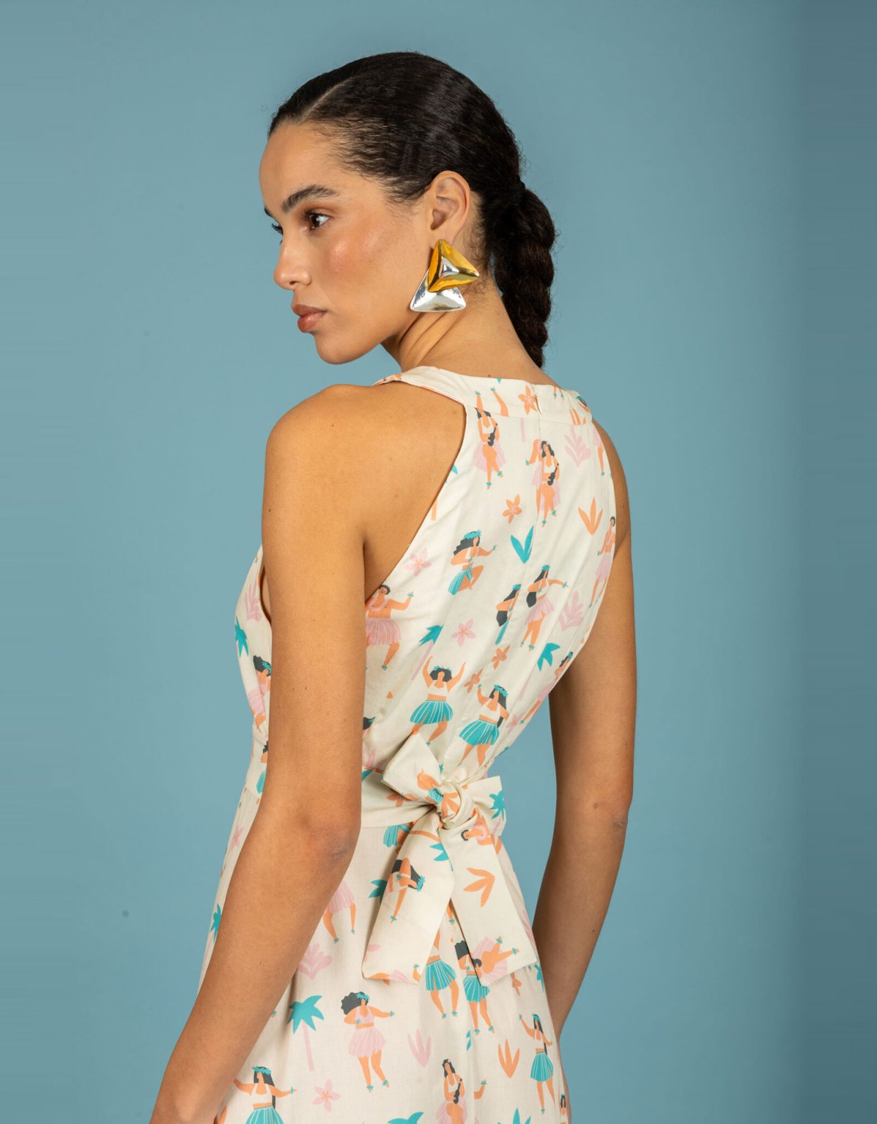 Chaton Elio poplin dress