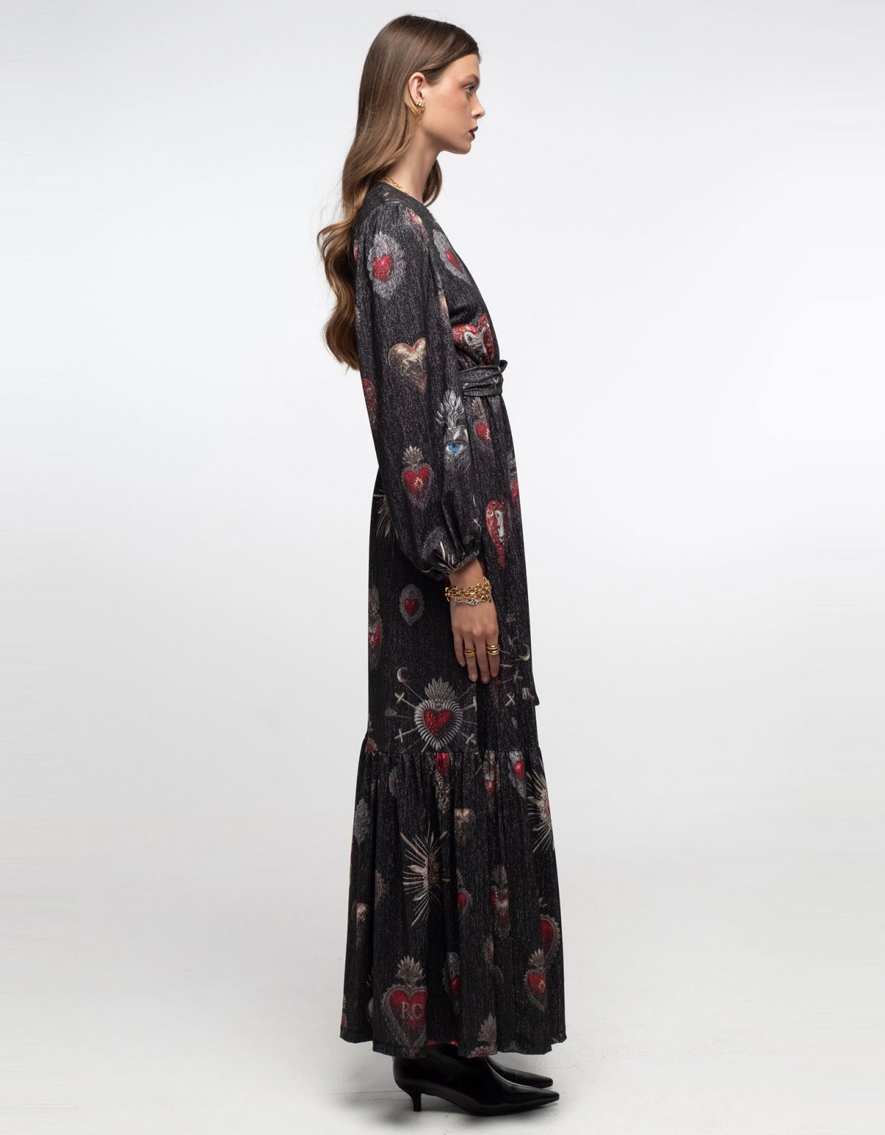 Peace and Chaos Elisium lurex wrap dress