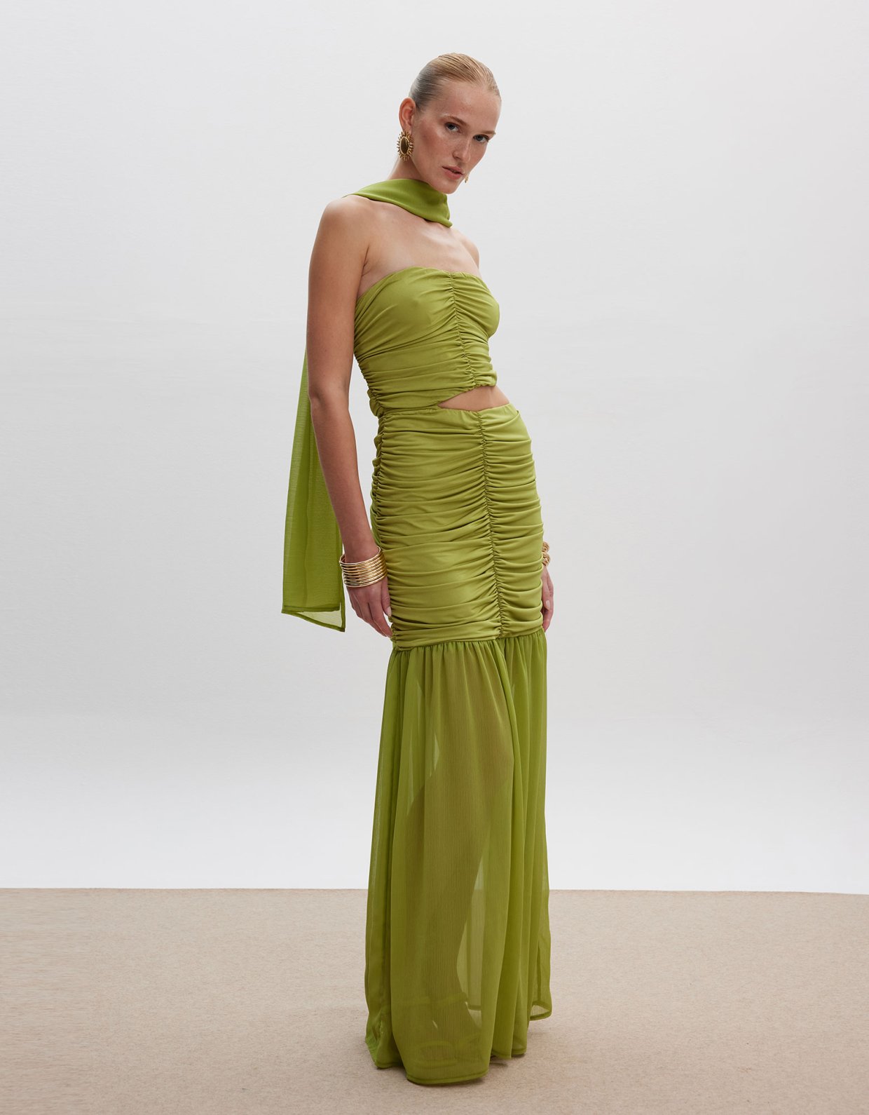 Ciel Concept Eliza maxi dress lime