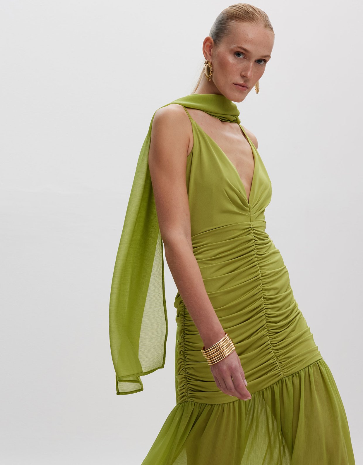 Ciel Concept Eliza maxi dress lime