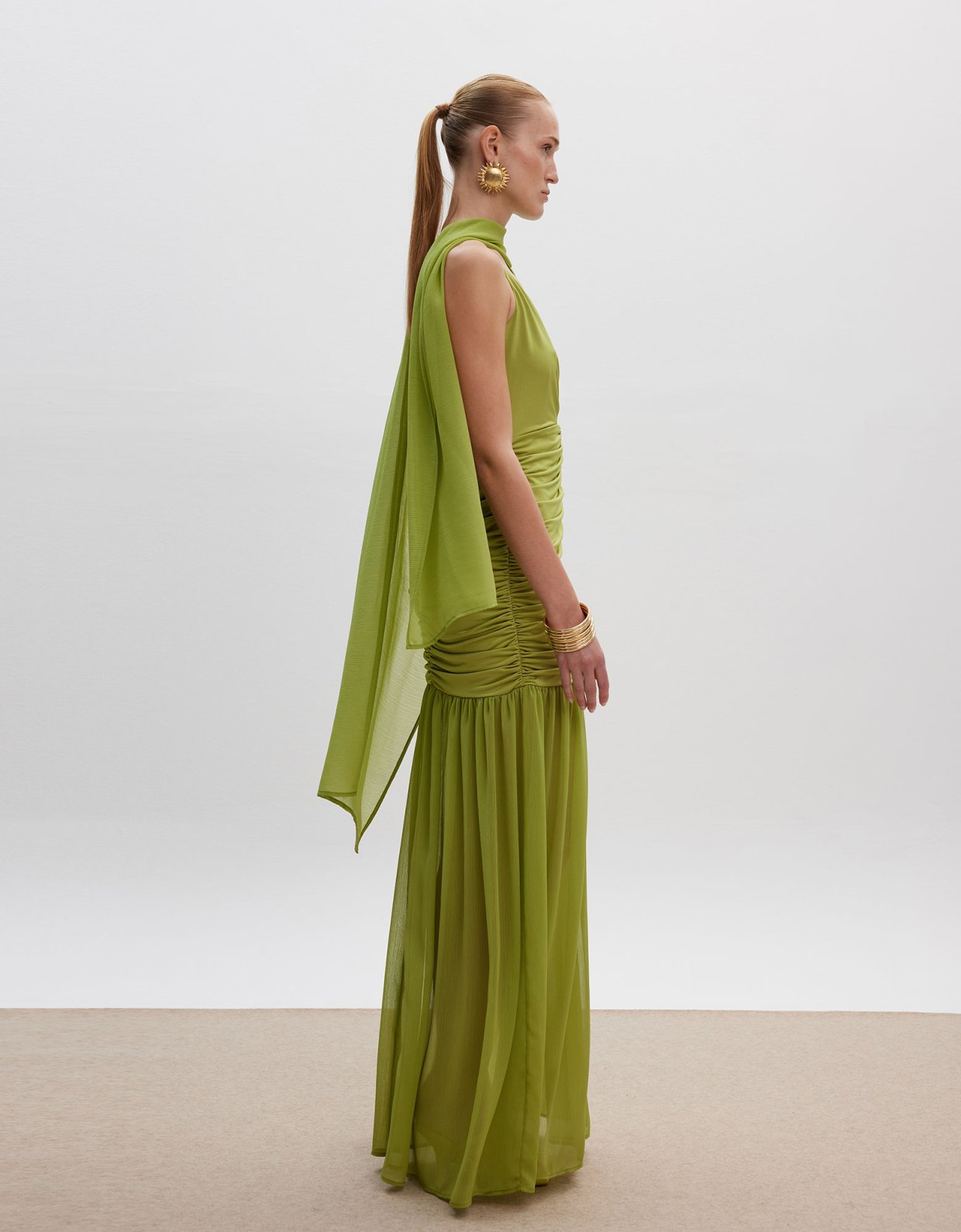 Ciel Concept Eliza maxi dress lime