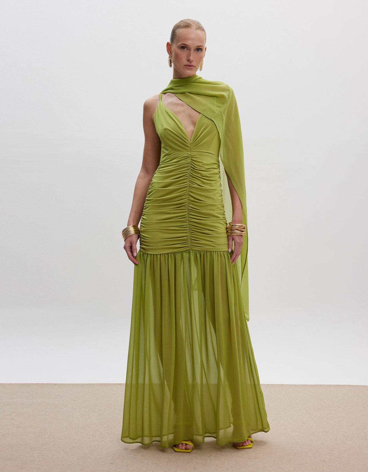Ciel Concept Eliza maxi dress lime