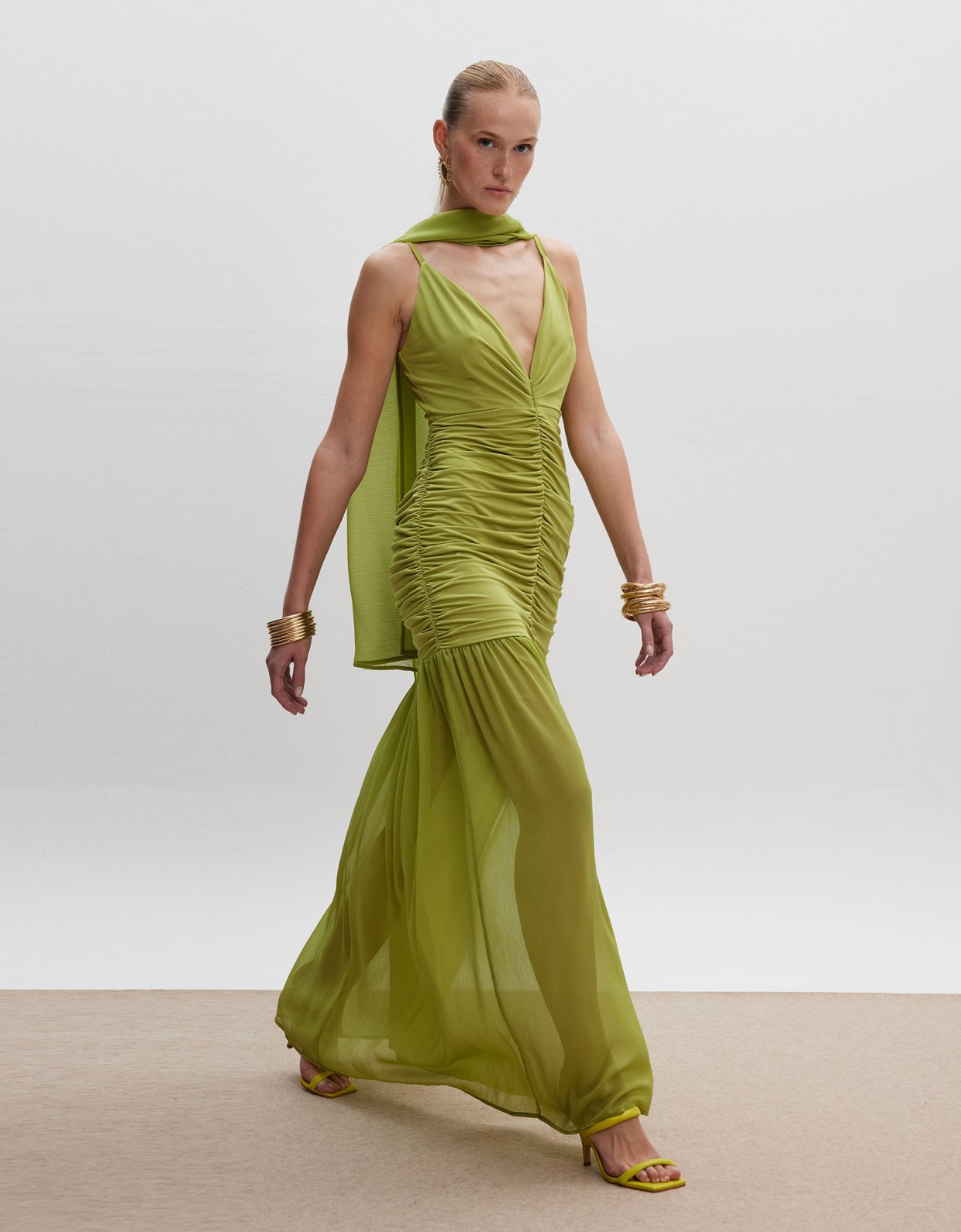 Ciel Concept Eliza maxi dress lime
