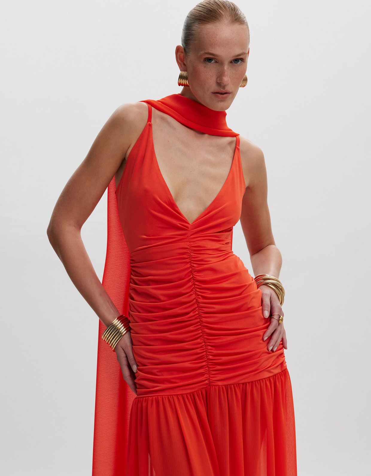 Ciel Concept Eliza maxi dress orange