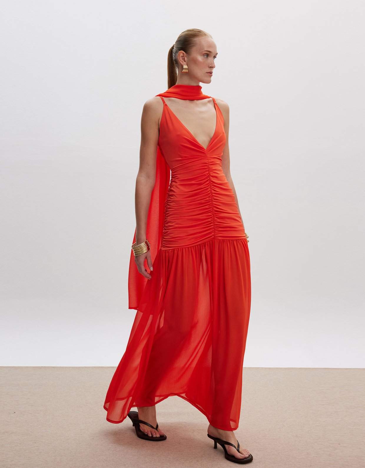 Ciel Concept Eliza maxi dress orange