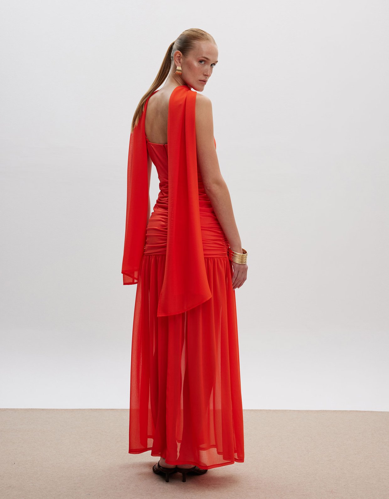 Ciel Concept Eliza maxi dress orange
