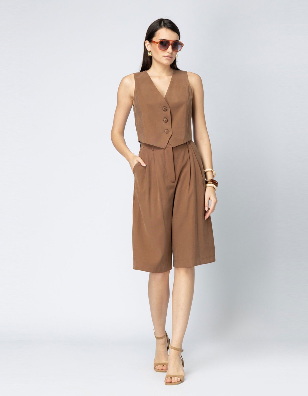 Foreveryoung Emile vest brown