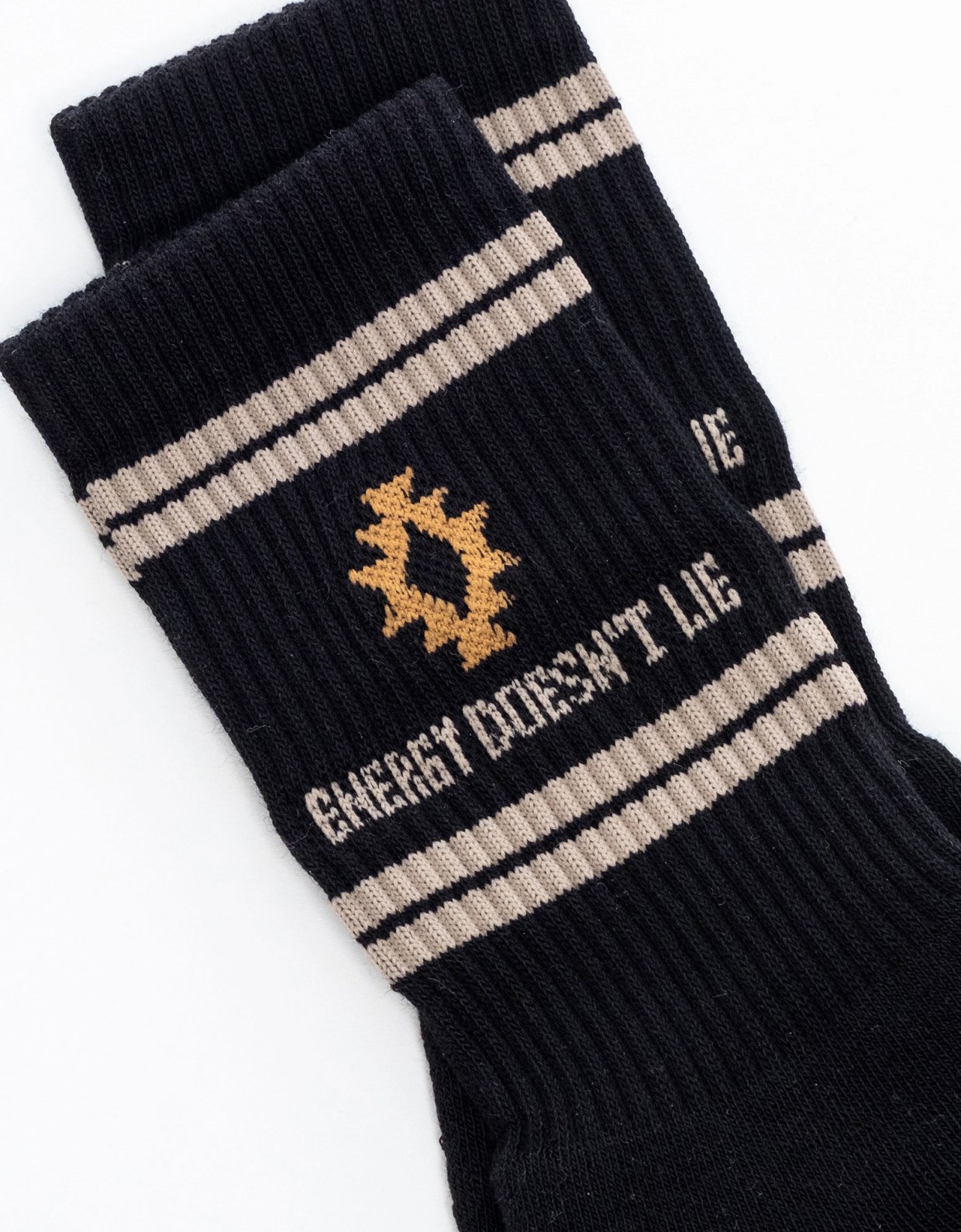 Peace and Chaos Energy black socks