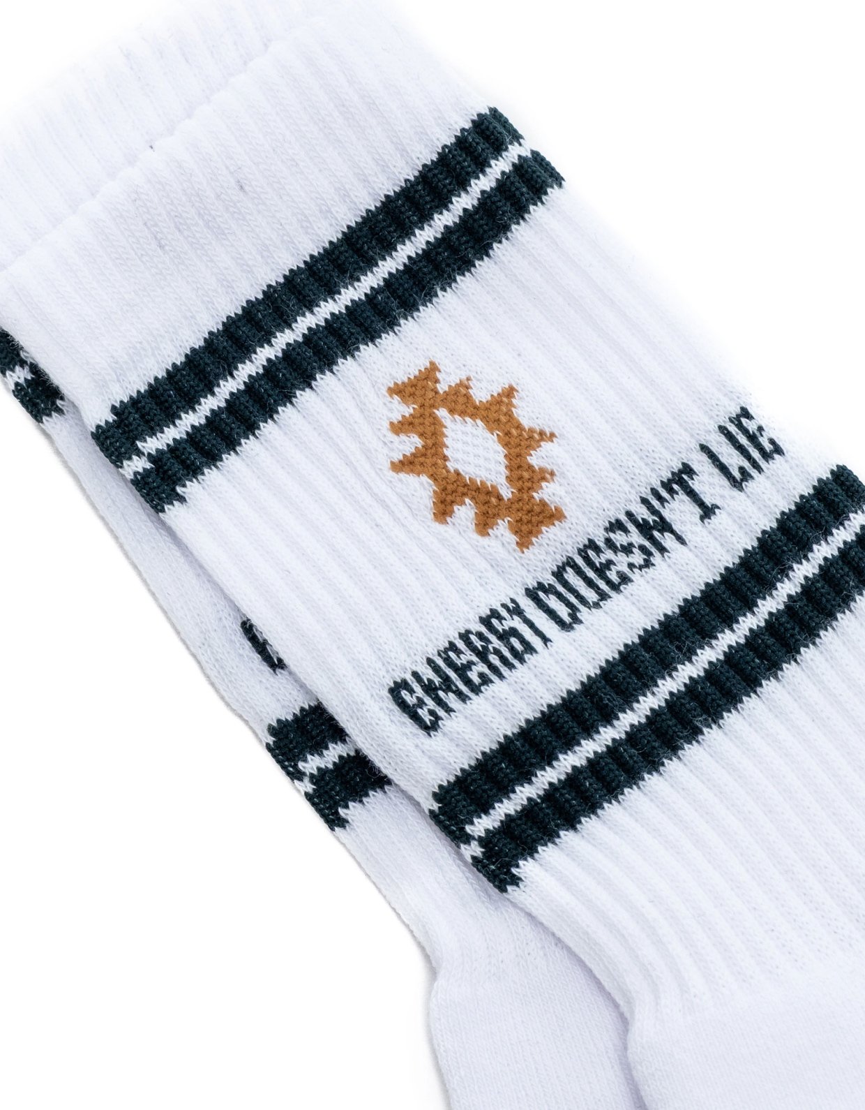 Peace and Chaos Energy white socks