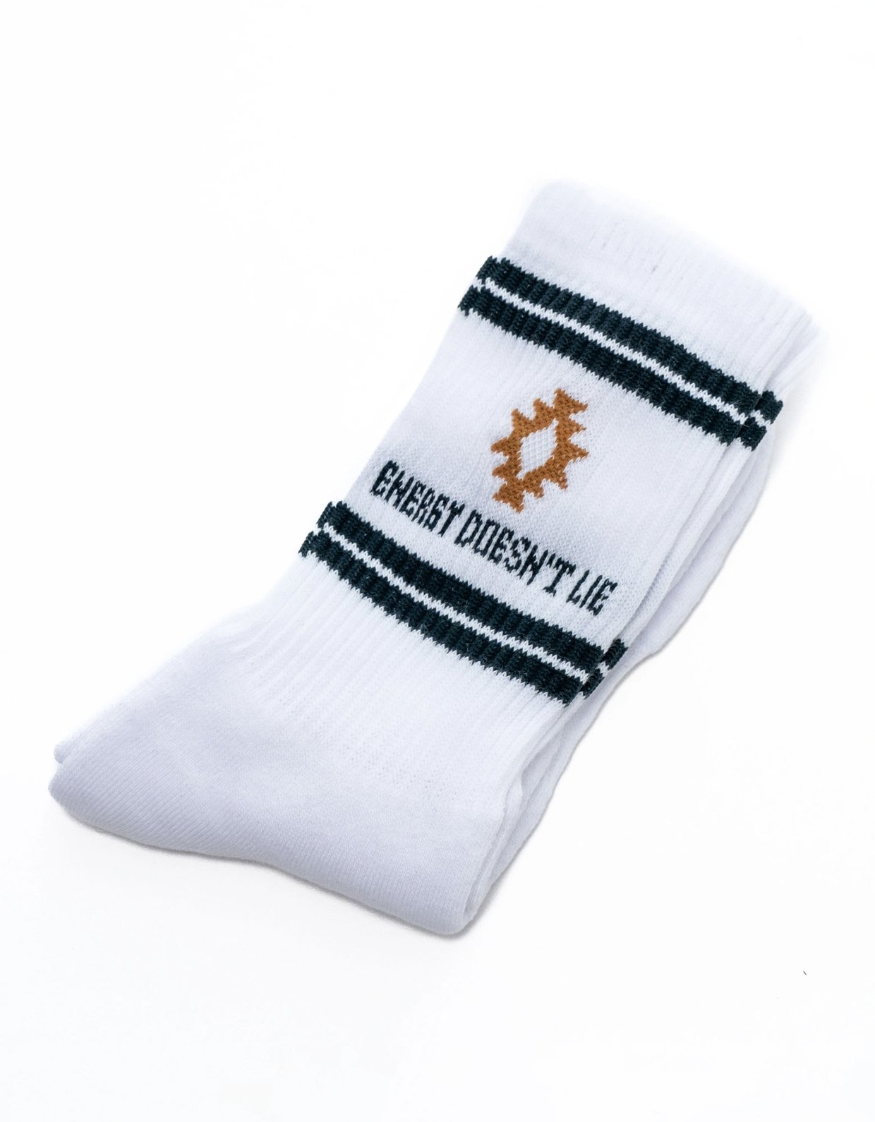 Peace and Chaos Energy white socks