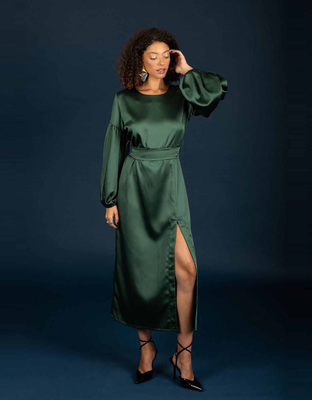 Chaton Ericka dress green