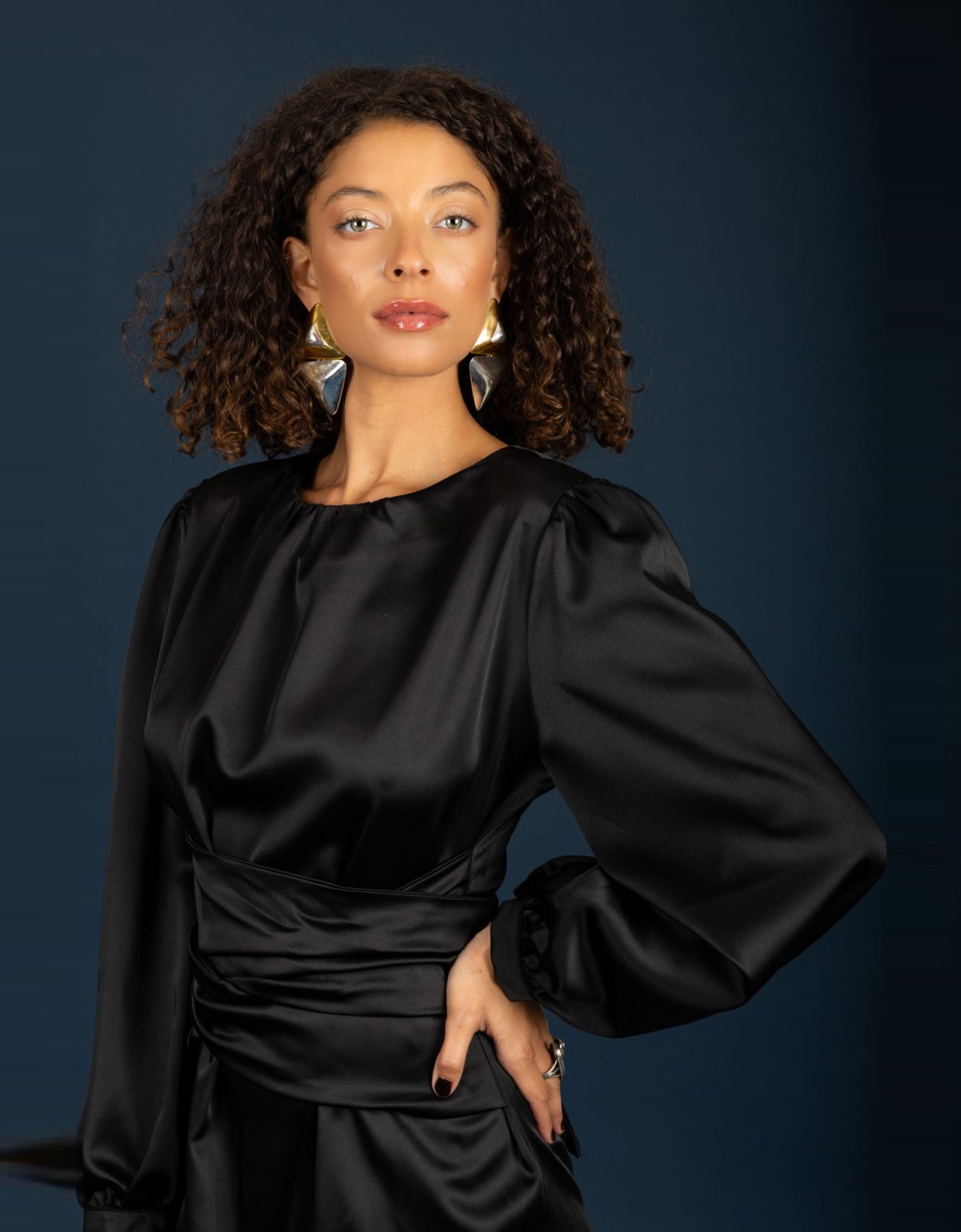Chaton Ericka short dress black