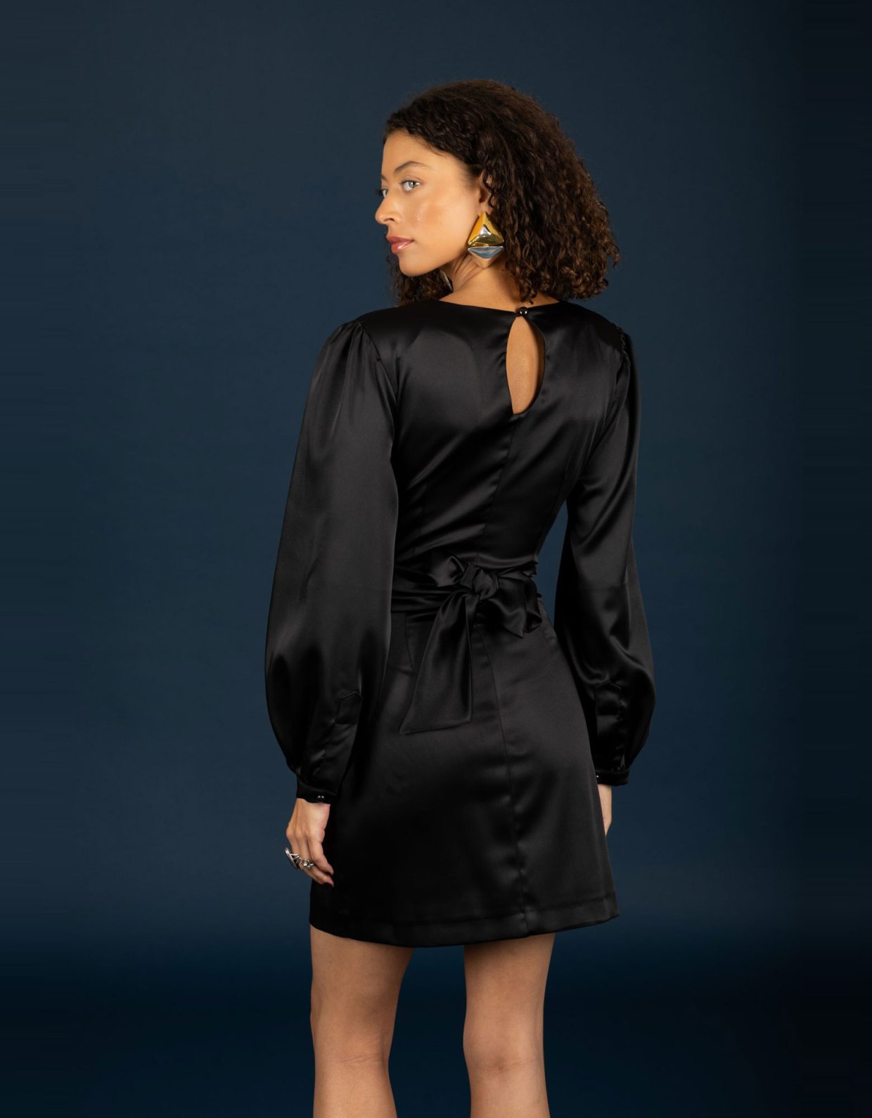 Chaton Ericka short dress black