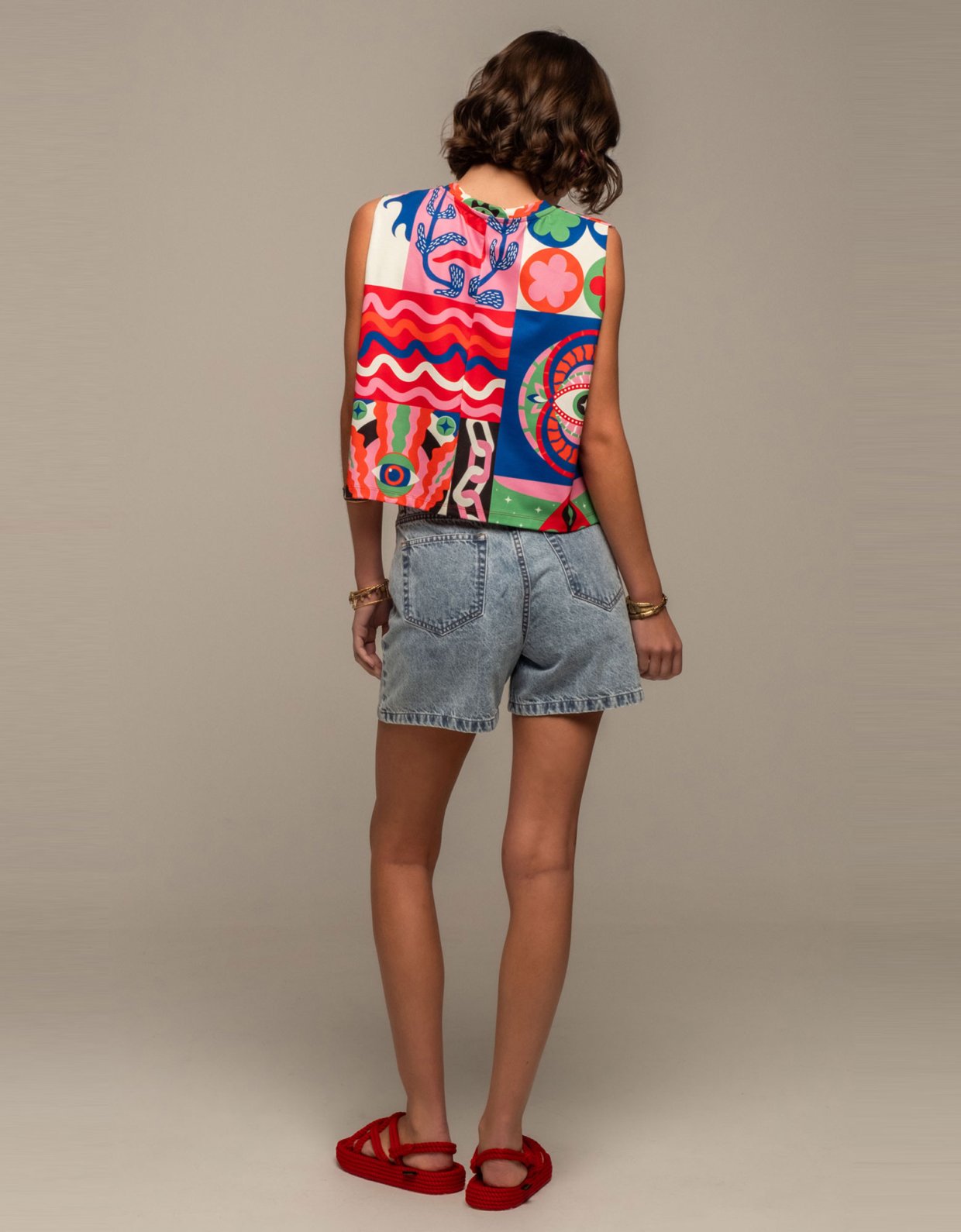 Peace and Chaos Euphoria crop top