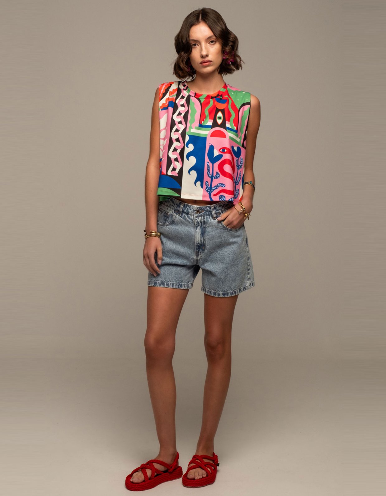 Peace and Chaos Euphoria crop top