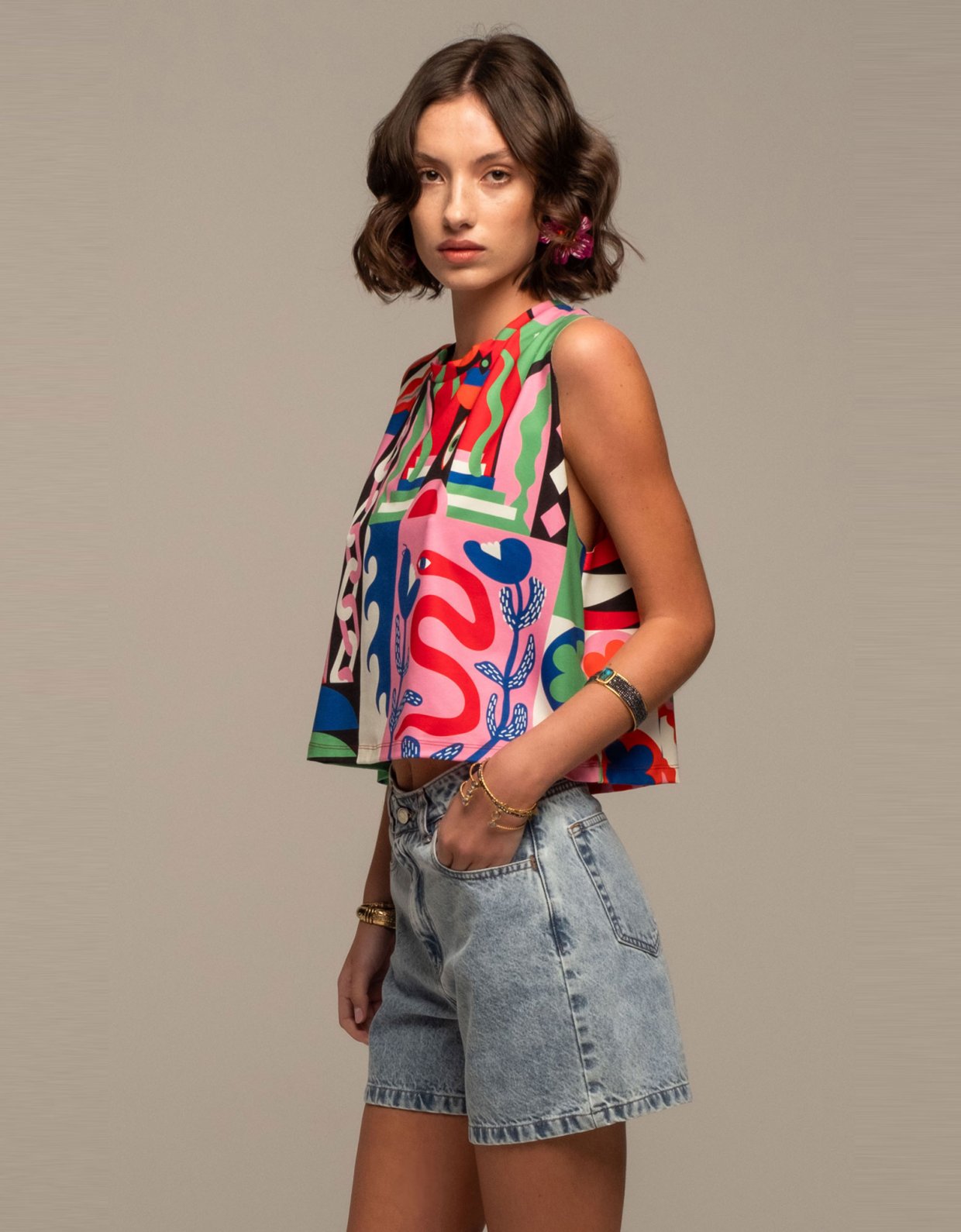 Peace and Chaos Euphoria crop top
