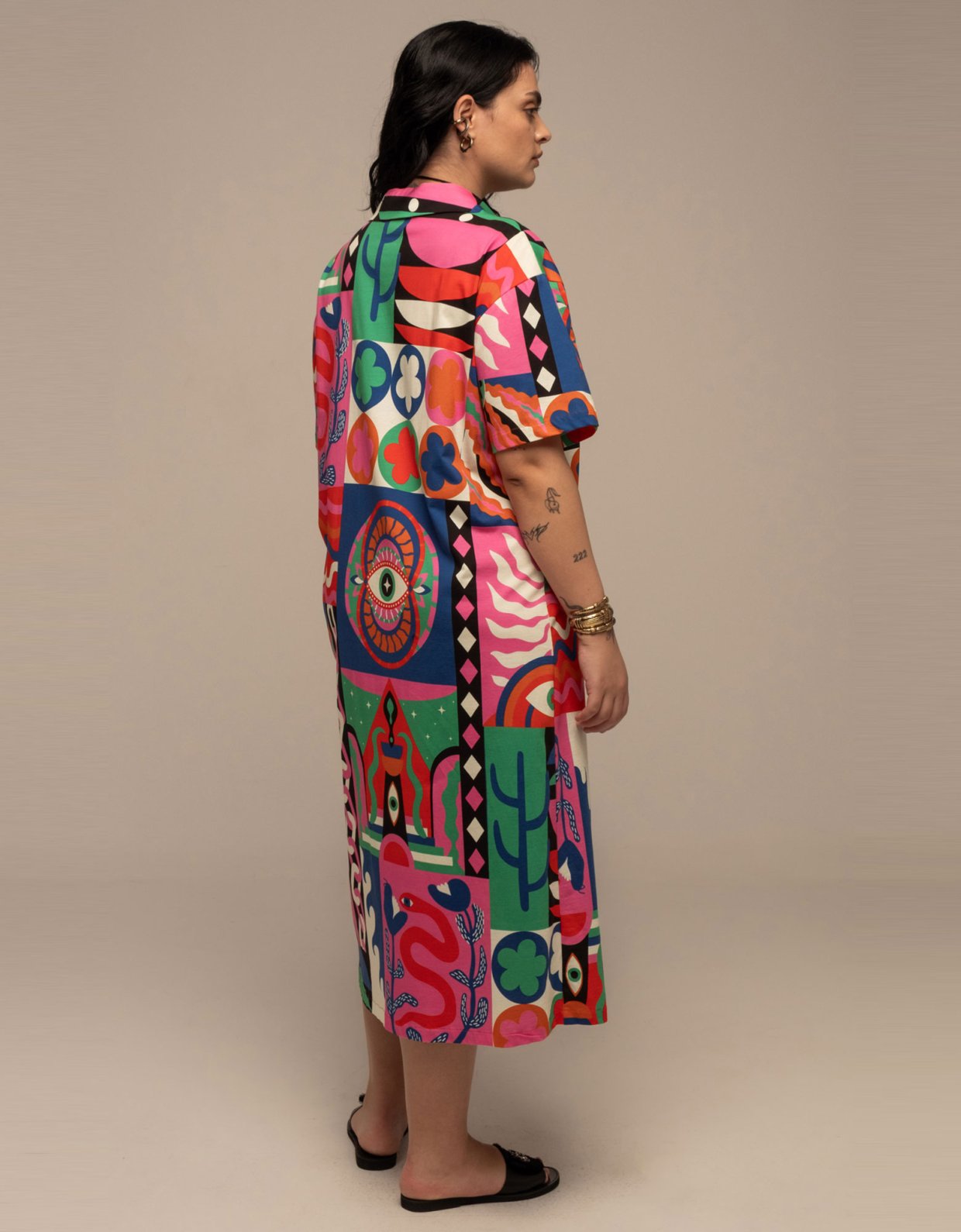 Peace and Chaos Euphoria shirt dress