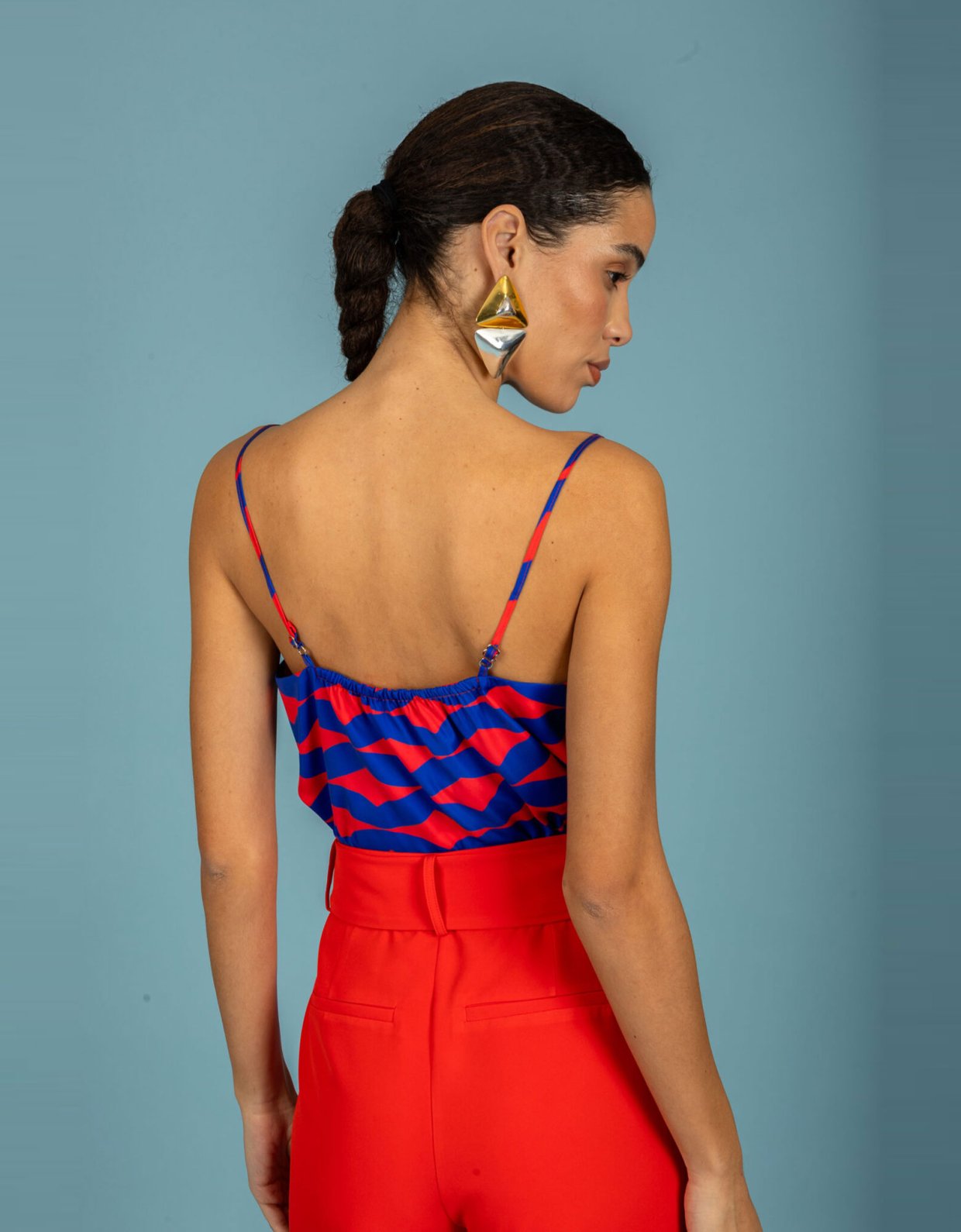 Chaton Fabio satin top