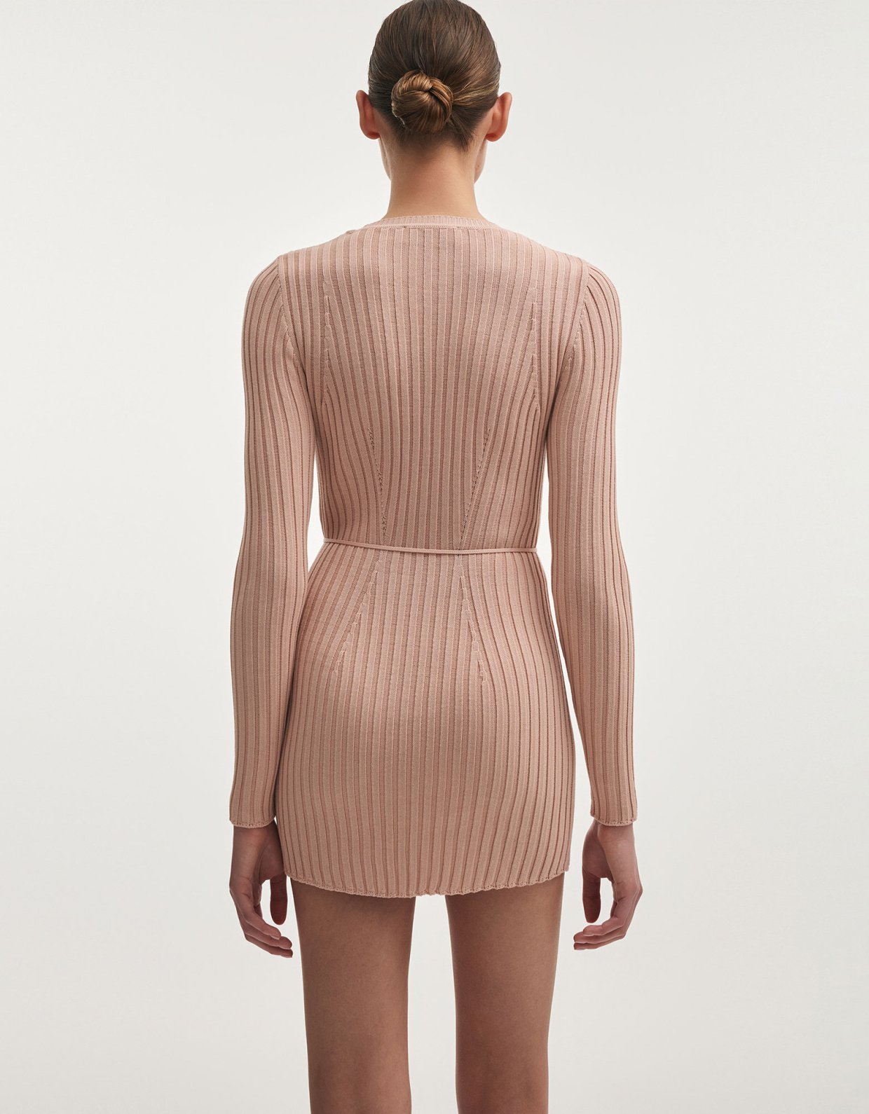 Nadia Rapti Femme knitted mini dress pink