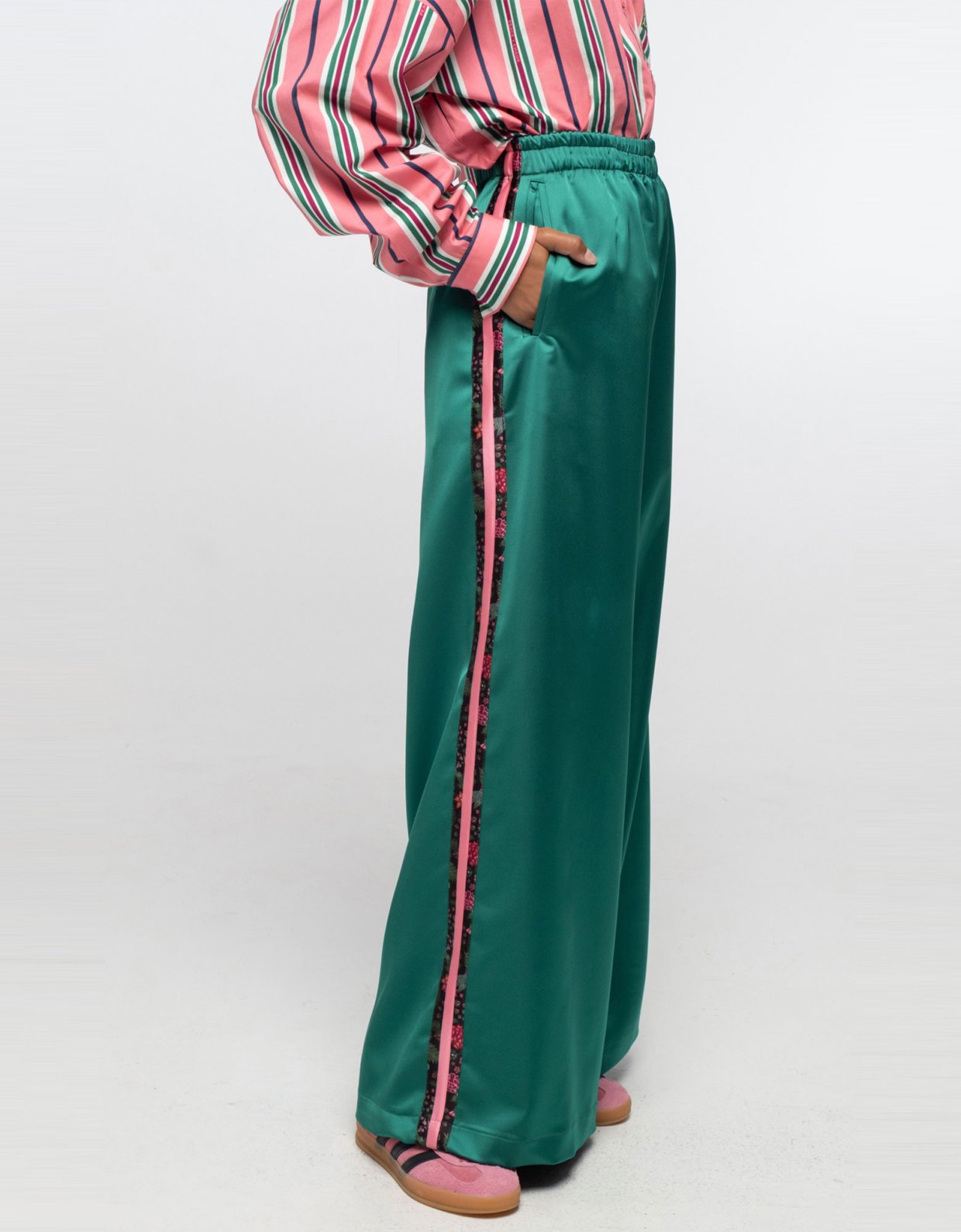 Peace and Chaos Fern pants green