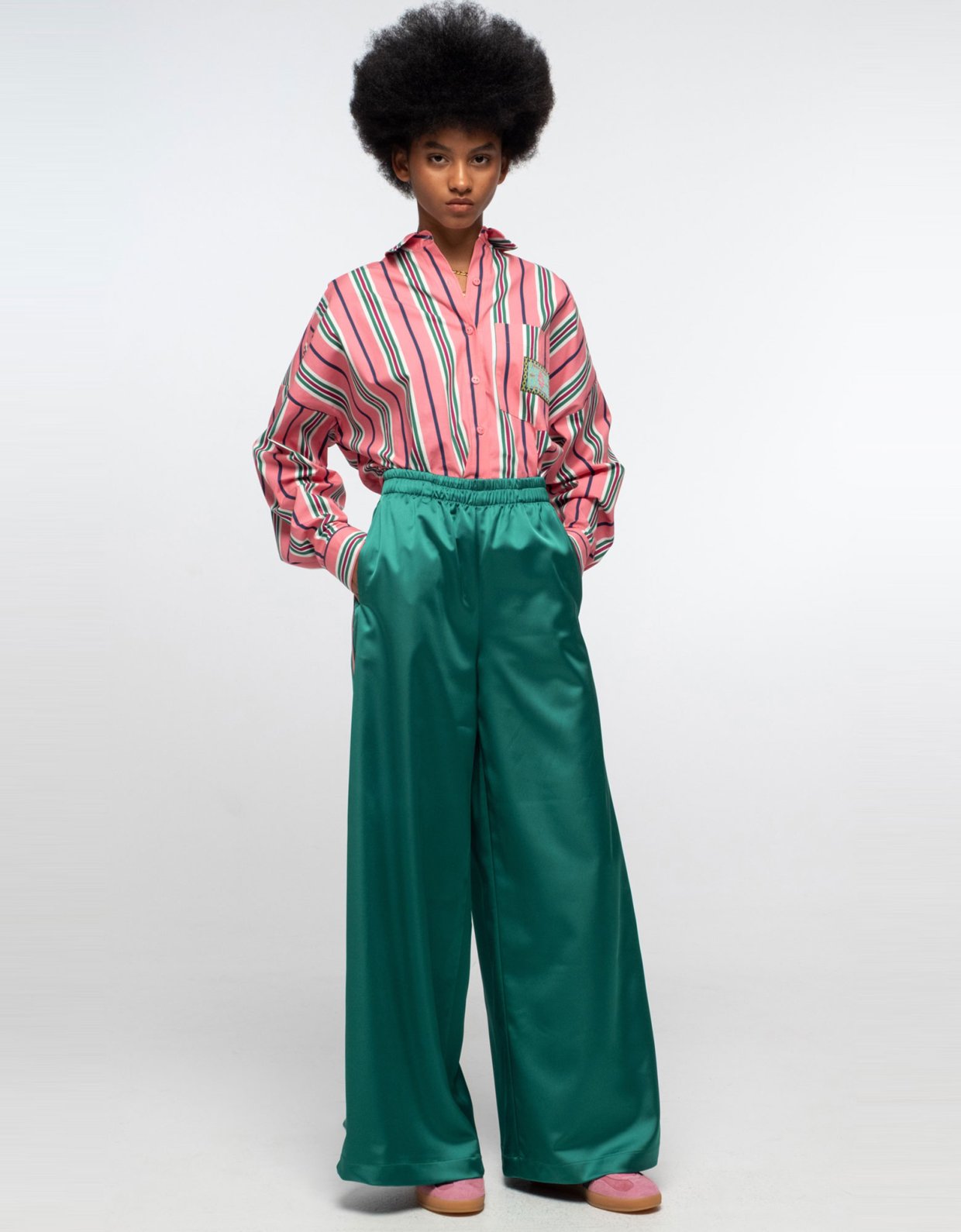 Peace and Chaos Fern pants green