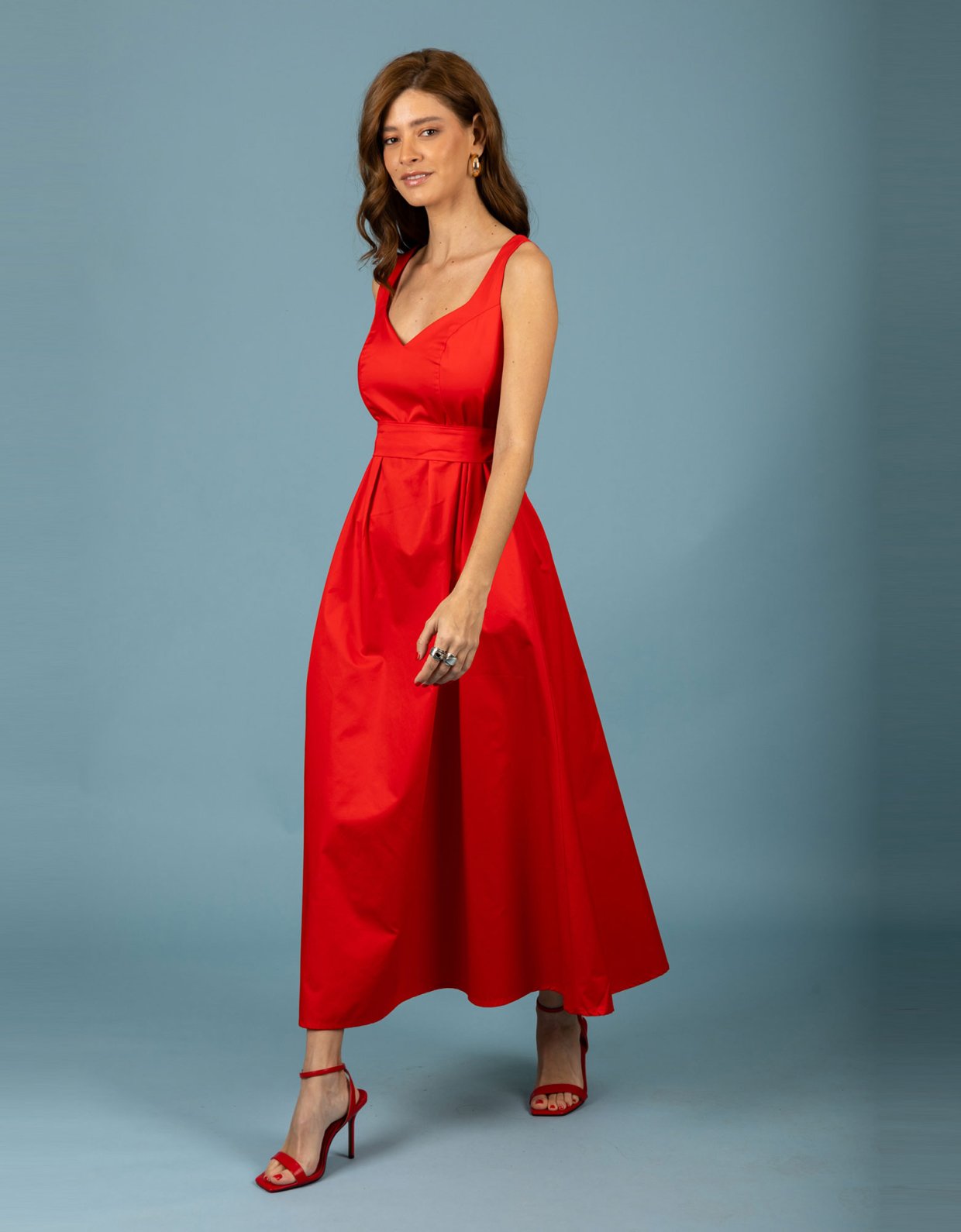 Chaton Fernando dress coral