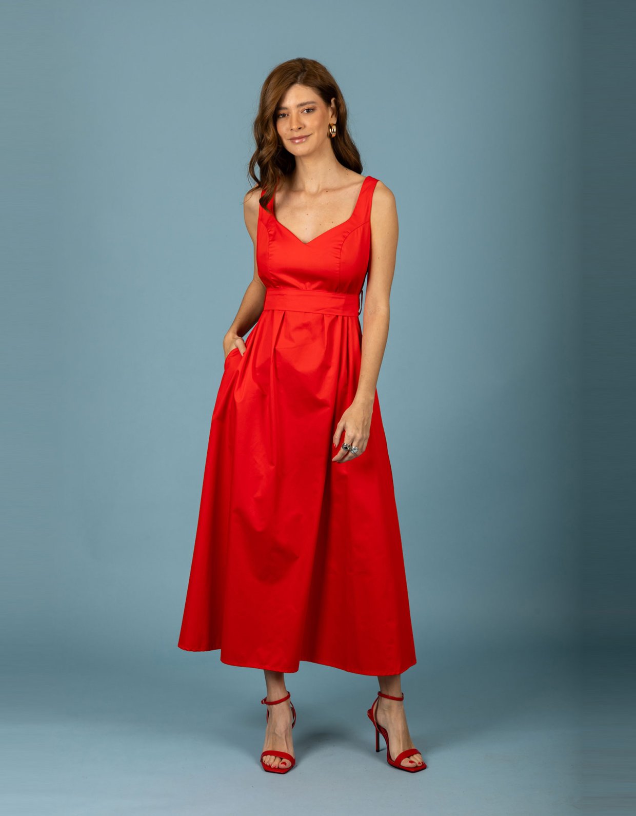 Chaton Fernando dress coral